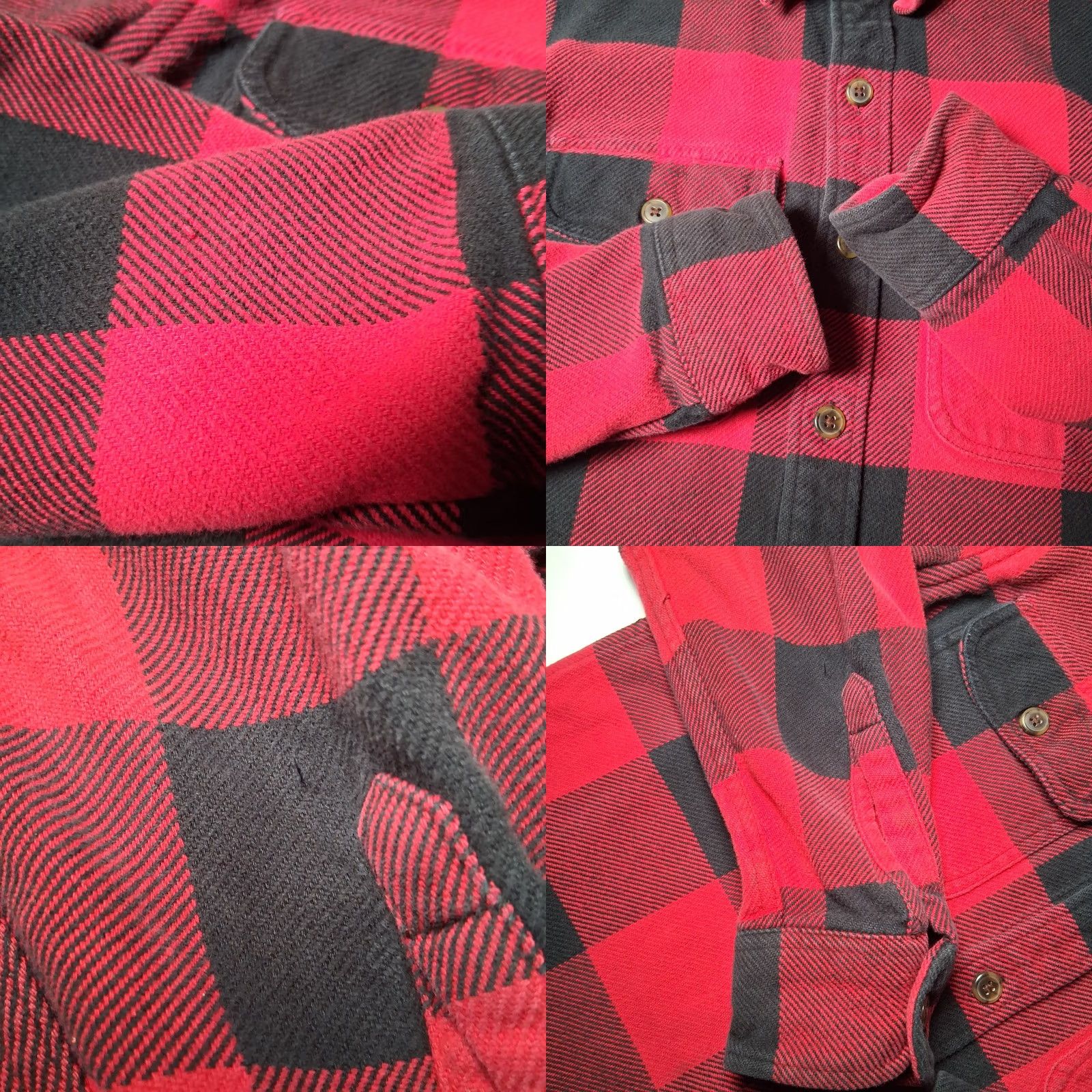 Vintage VINTAGE St Johns Bay Flannel Shirt Small Red Buffalo Plaid Heavyweight Workwear Shirt Mens S Red Plaid Heavyweight Work Shirt Size US S / EU 44-46 / 1 - 9 Thumbnail