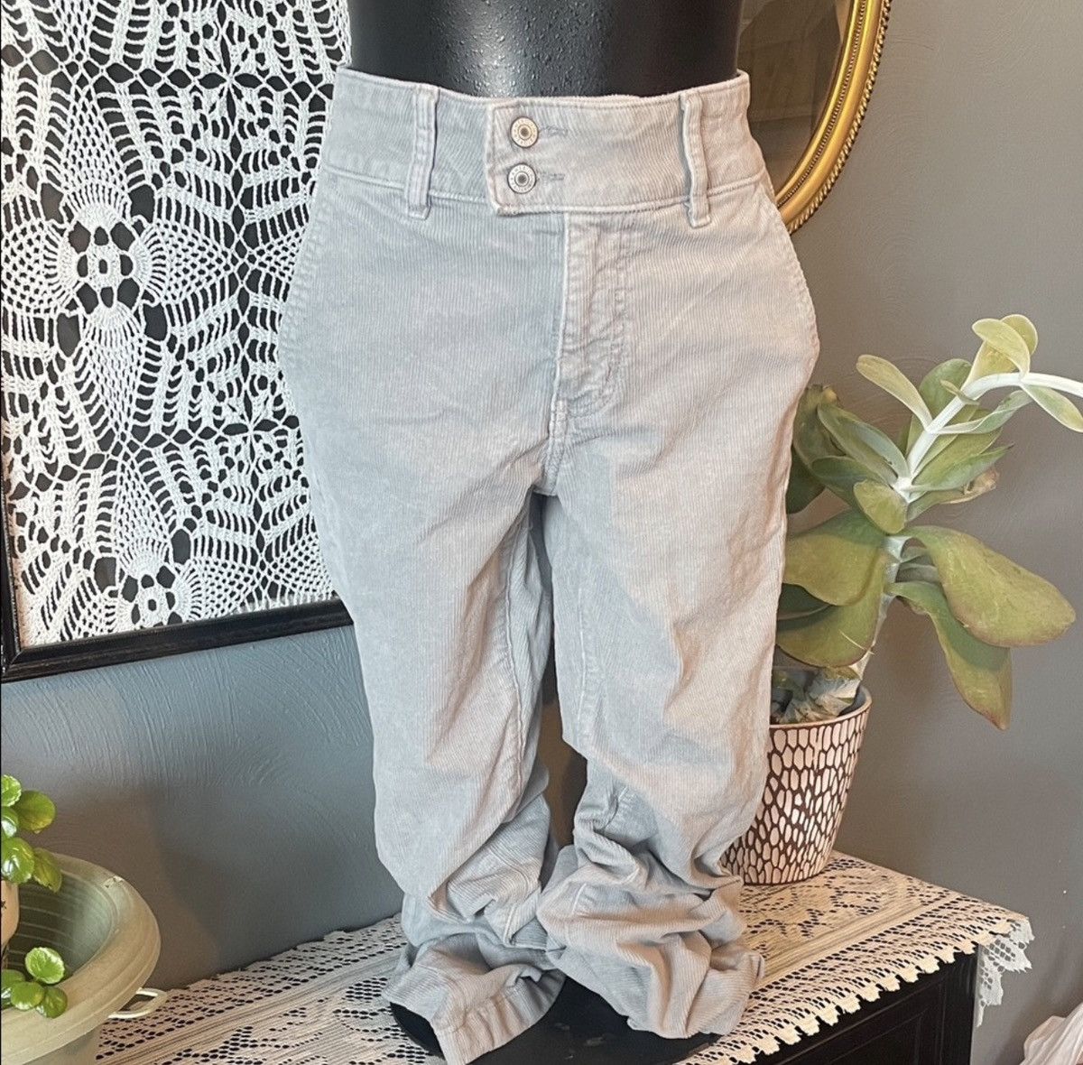 American Eagle Outfitters American eagle grey corduroy jeans Size 26" / US 2 / IT 38 - 3 Thumbnail