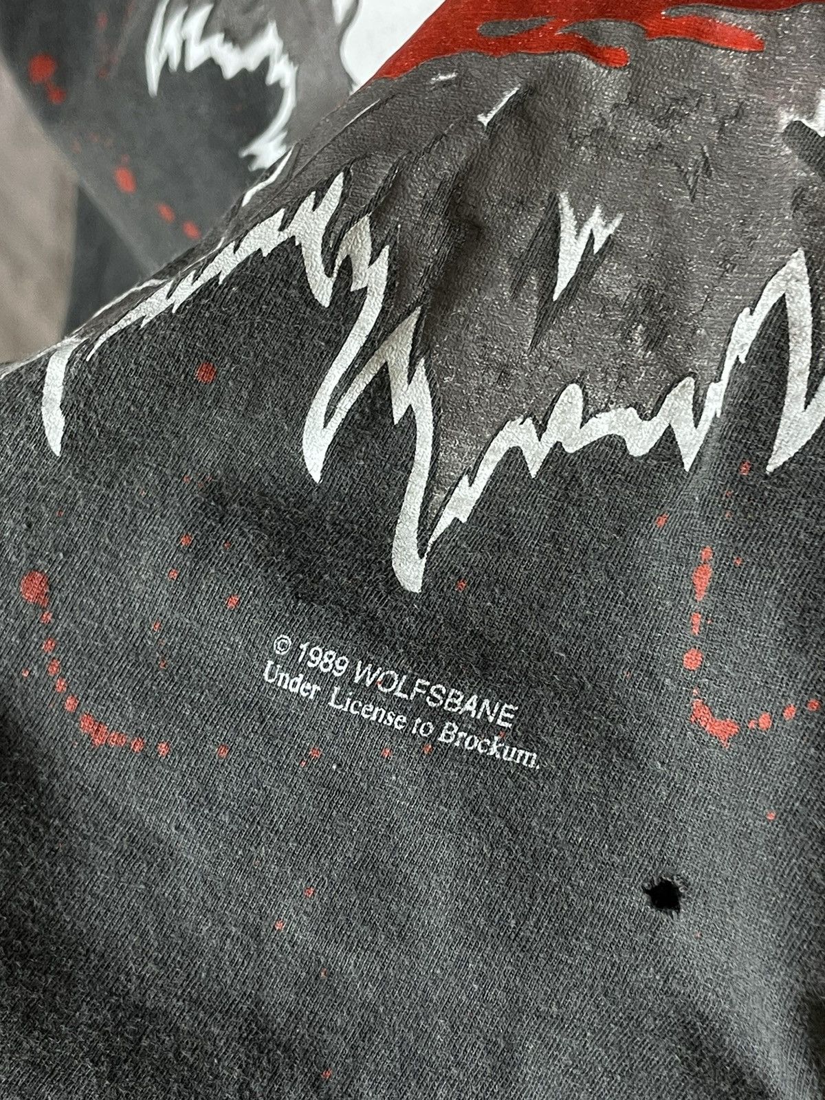 Band Tees × Vintage Vintage 1989 WOLFSBANE ROCK Band Live Fast Die Fast T shirt Size US S / EU 44-46 / 1 - 10 Thumbnail