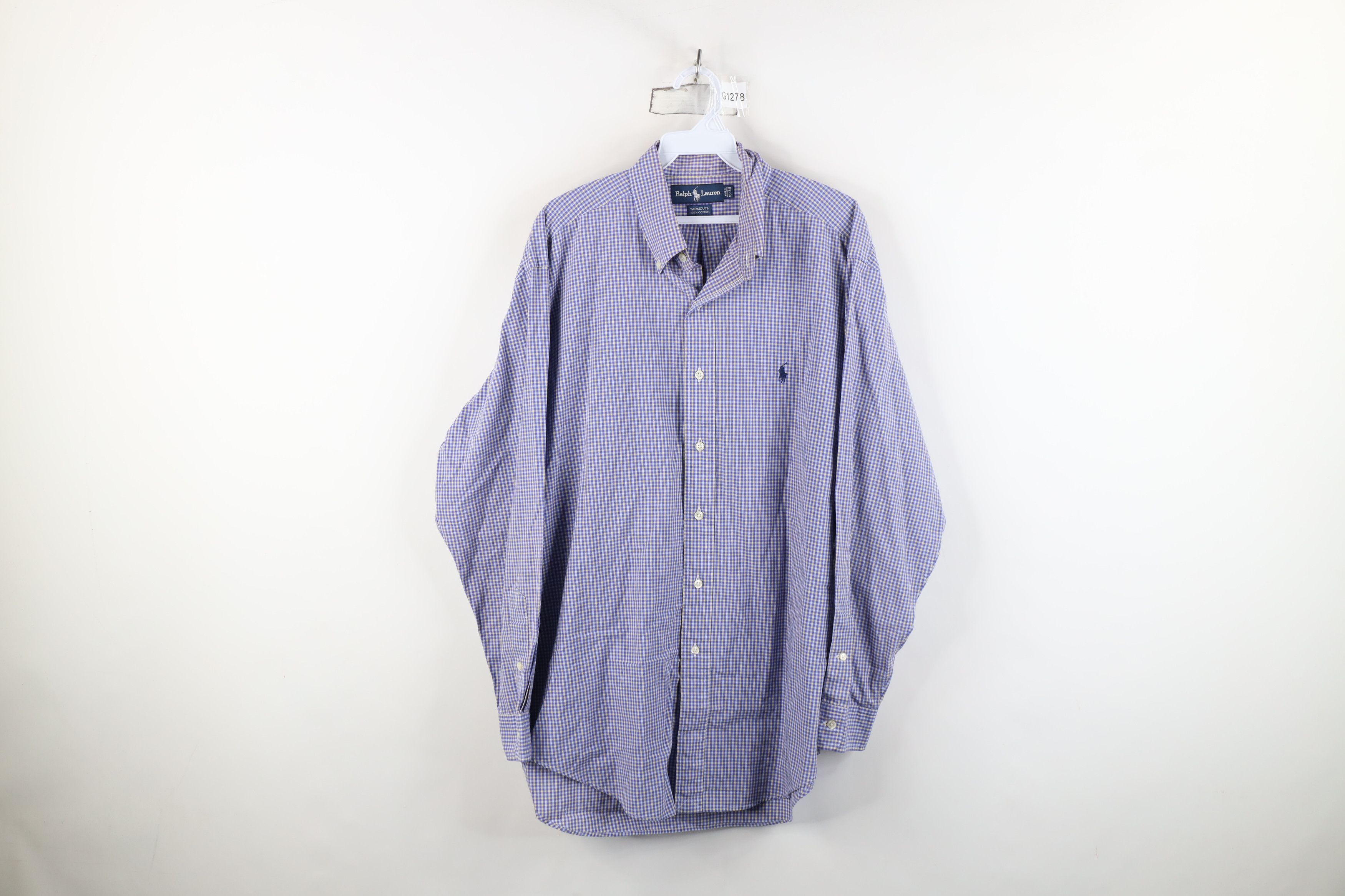 Ralph Lauren Vintage 90s Ralph Lauren Collared Button Down Shirt Plaid Size US M / EU 48-50 / 2 - 1 Thumbnail