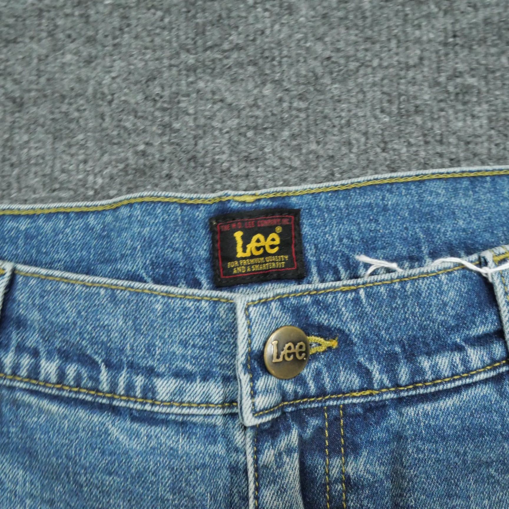 Lee Lee Jeans Mens 32x30 Blue Distressed Baggy Slouch Tapered Motorcycle Size US 32 / EU 48 - 6 Thumbnail