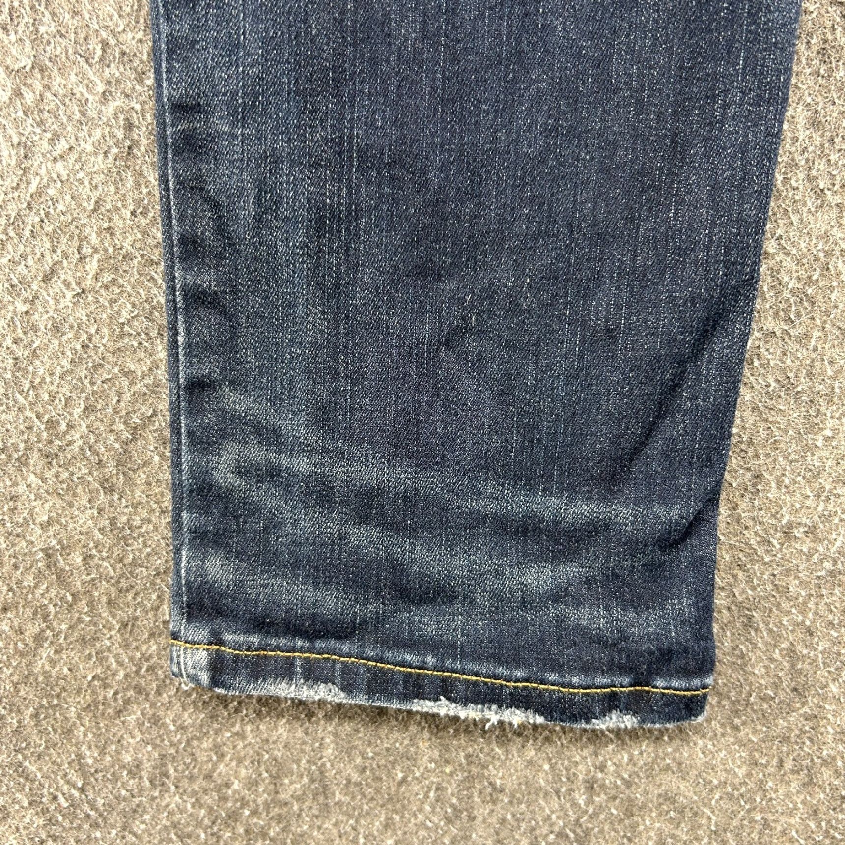 American Eagle Outfitters American Eagle Jeans Mens 28x30 Denim Skinny Relaxed Dark Wash Distressed 5-Pocket Design Blue Cotton Stretch Leather? Wait no leather. Size US 28 / EU 44 - 5 Thumbnail