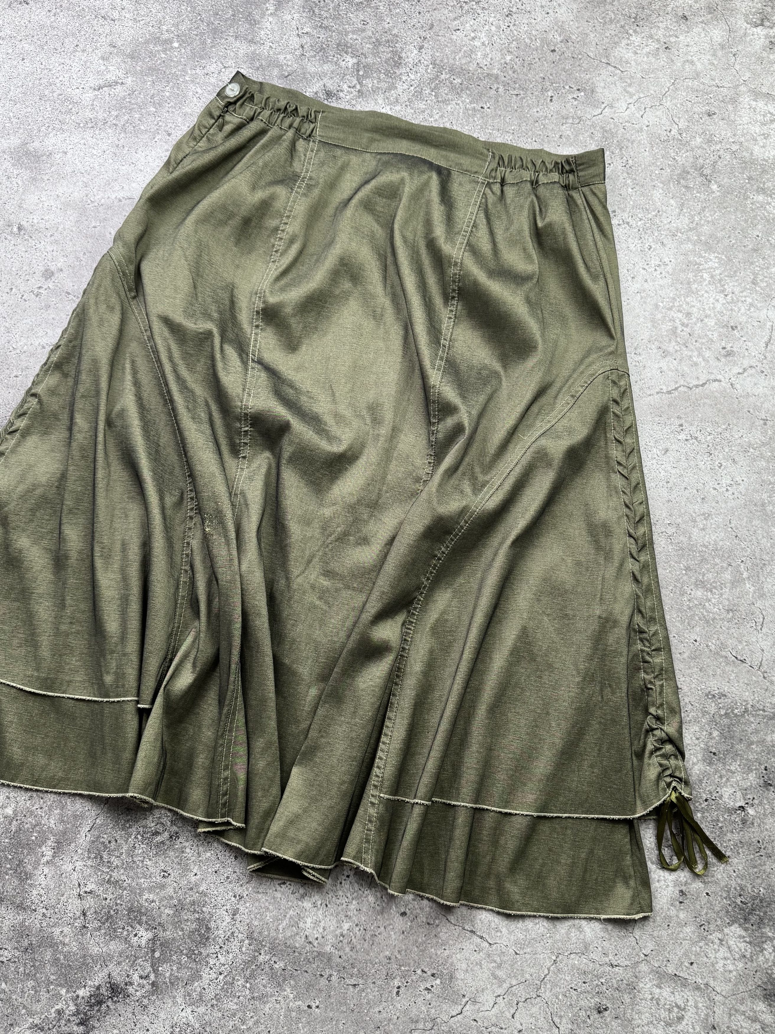 Japanese Brand Vintage Flare Skirt With Bondage C598(V242) Size 32" / US 10 / IT 46 - 7 Thumbnail