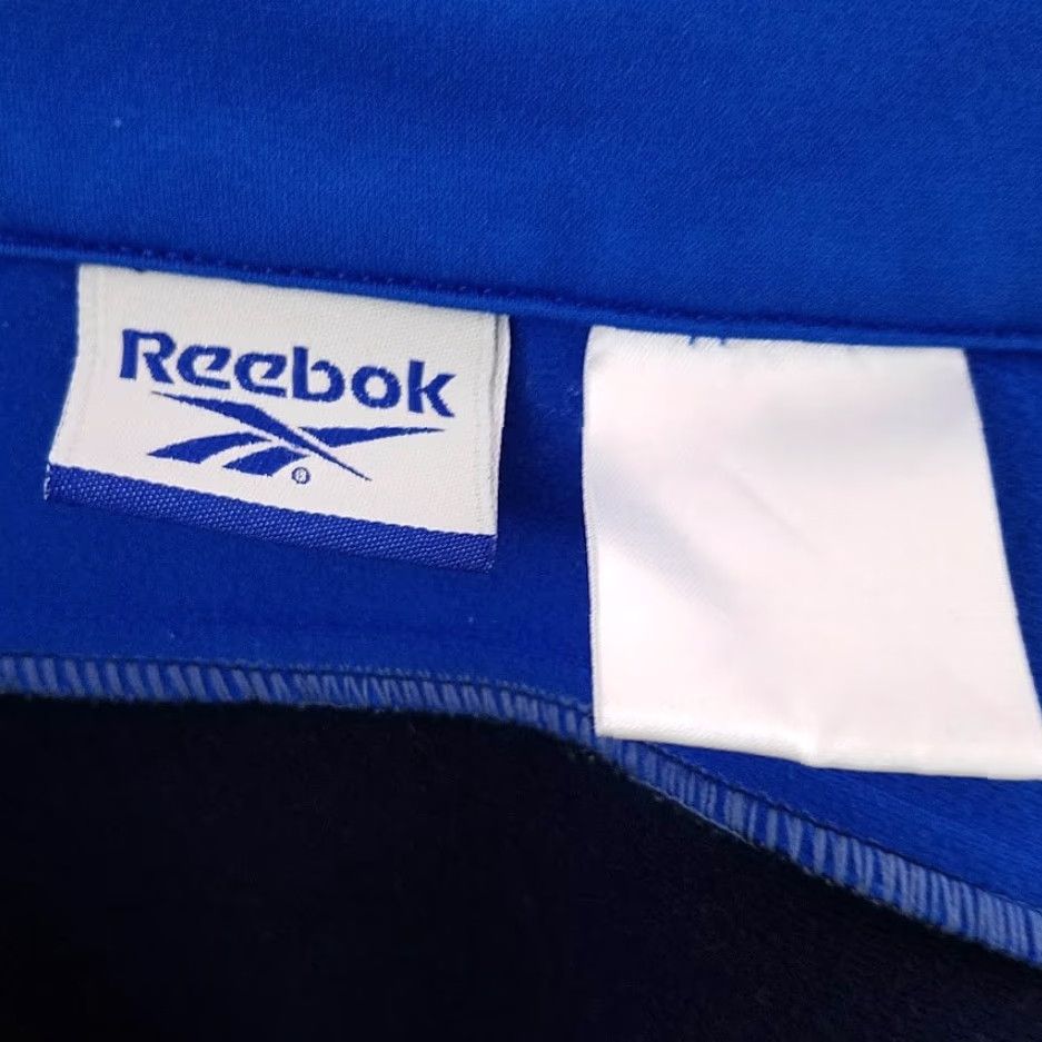 Reebok VINTAGE Reebok Track Jacket Mens Large Blue Full Zip Mock Neck 90s Men JACKET Size US L / EU 52-54 / 3 - 7 Thumbnail