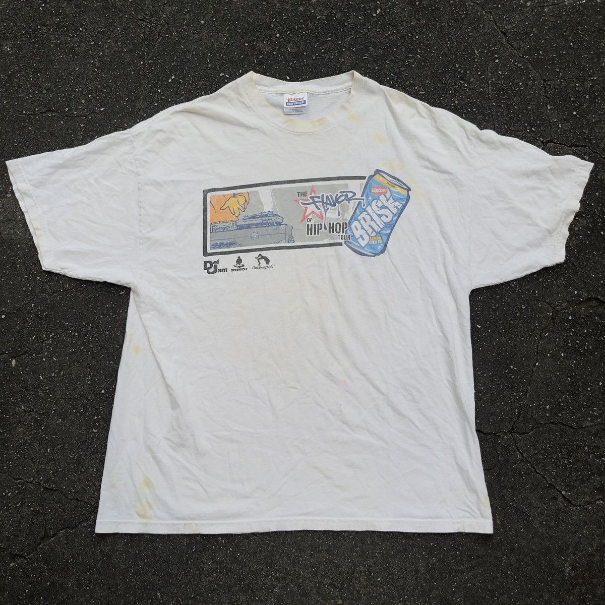 Vintage Y2K BRISK FLAVOR OF HIP HOP TOUR SHIRT