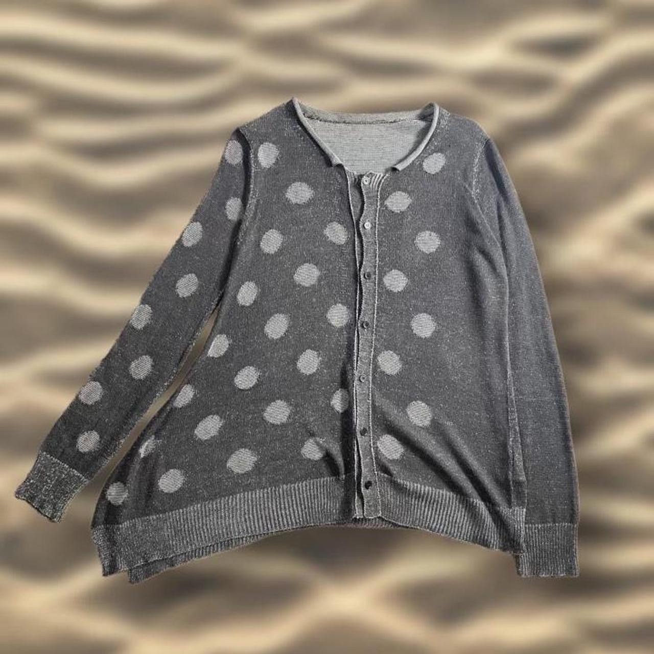 image of Yohji Yamamoto Noir Women’S Asymmetrical Cardigan in Grey, Women's (Size Medium)