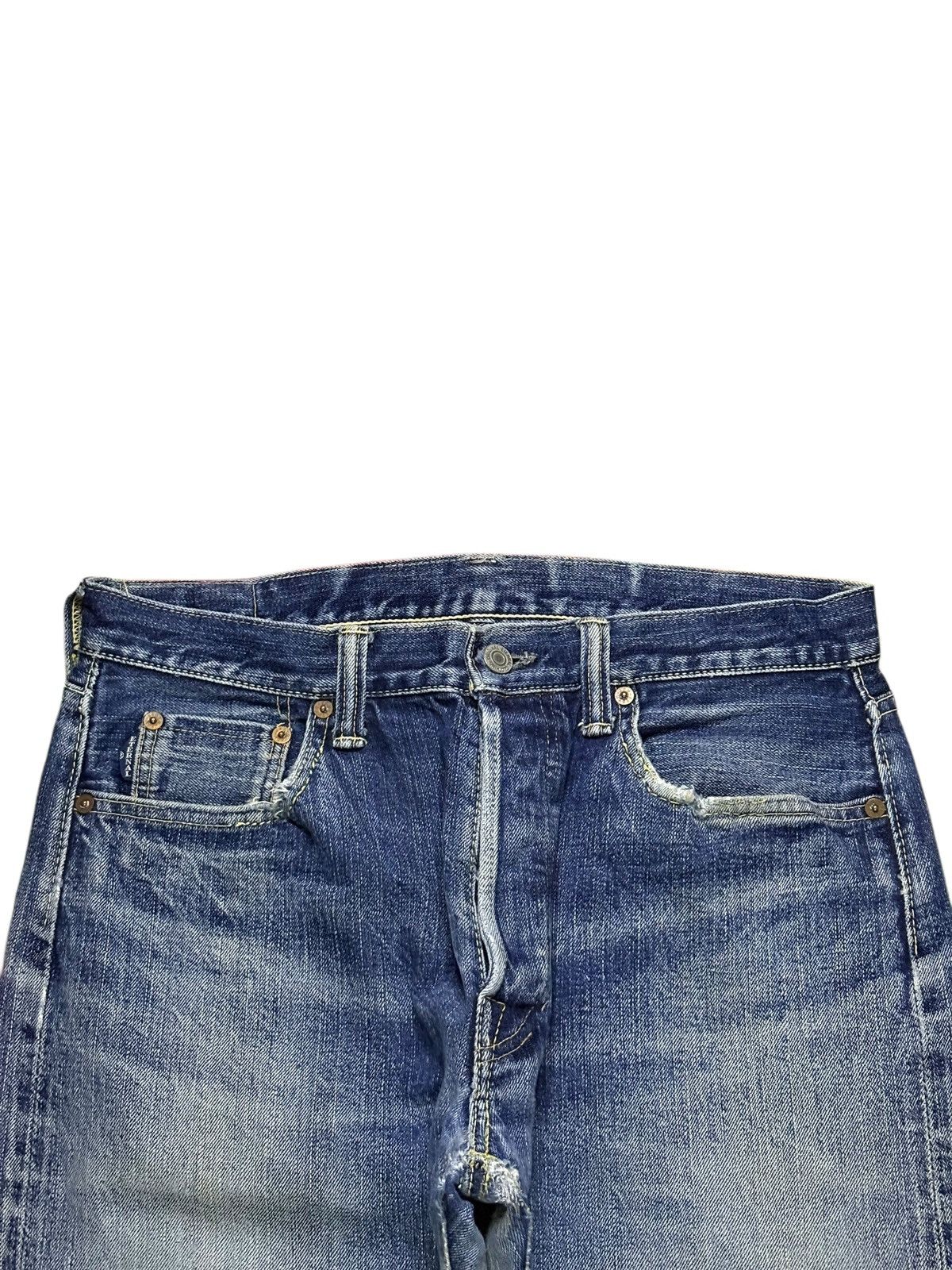 Eternal × Japanese Brand Vintage Japanese Eternal Selvedge Distressed Loose Jeans Size US 32 / EU 48 - 5 Thumbnail