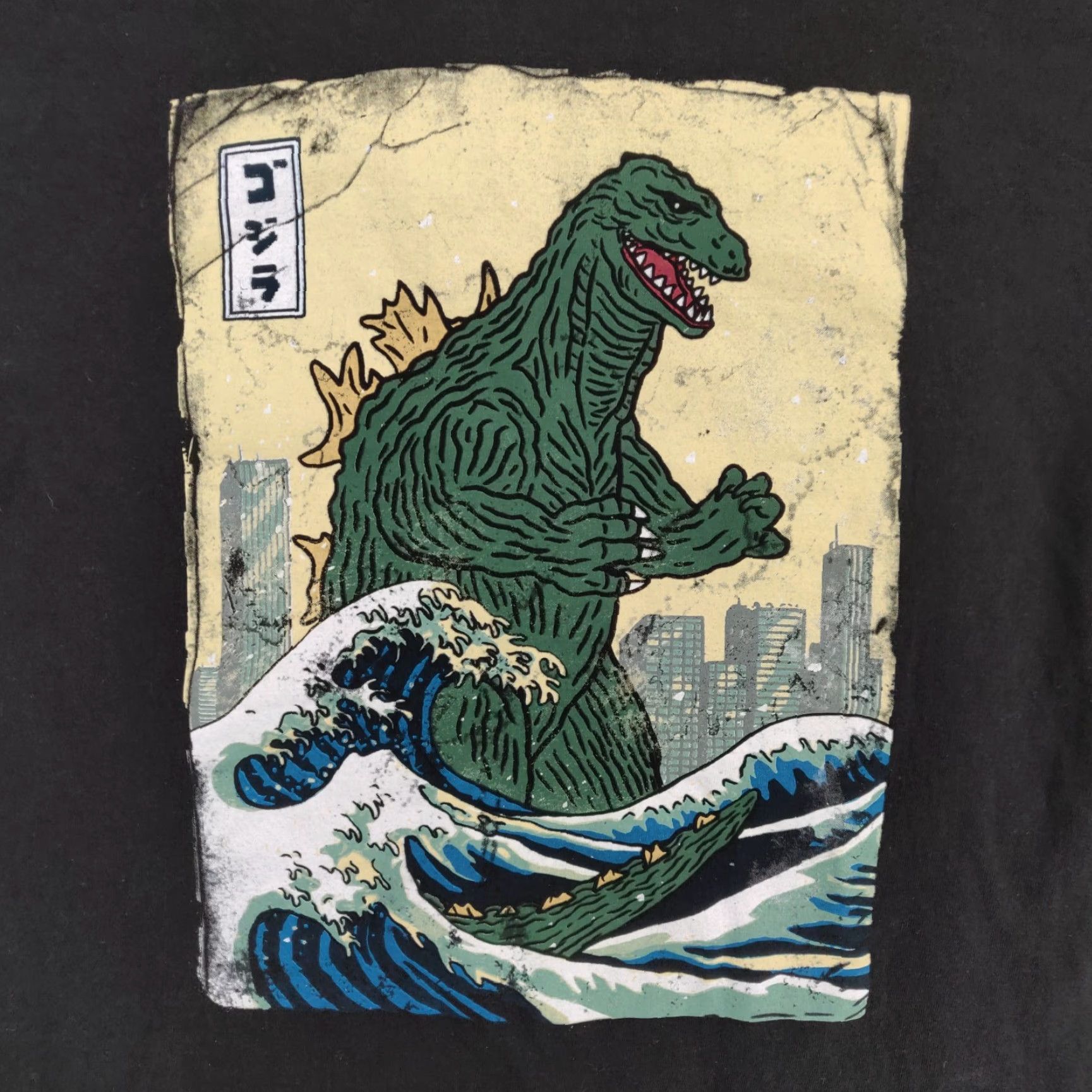 Vintage Godzilla Shirt Men's M Black Short Sleeve Tee Movie Graphic 80s 90s Mens Size US M / EU 48-50 / 2 - 5 Thumbnail