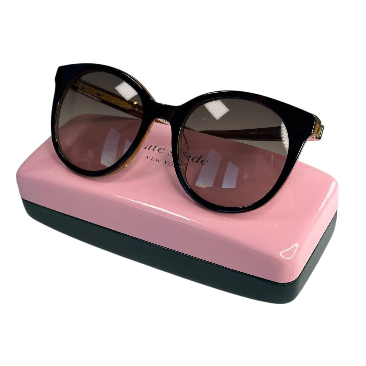 Kate Spade Kate Spade Akayla 52MM Round Sunglasses Dark Havana Size ONE SIZE - 2 Thumbnail