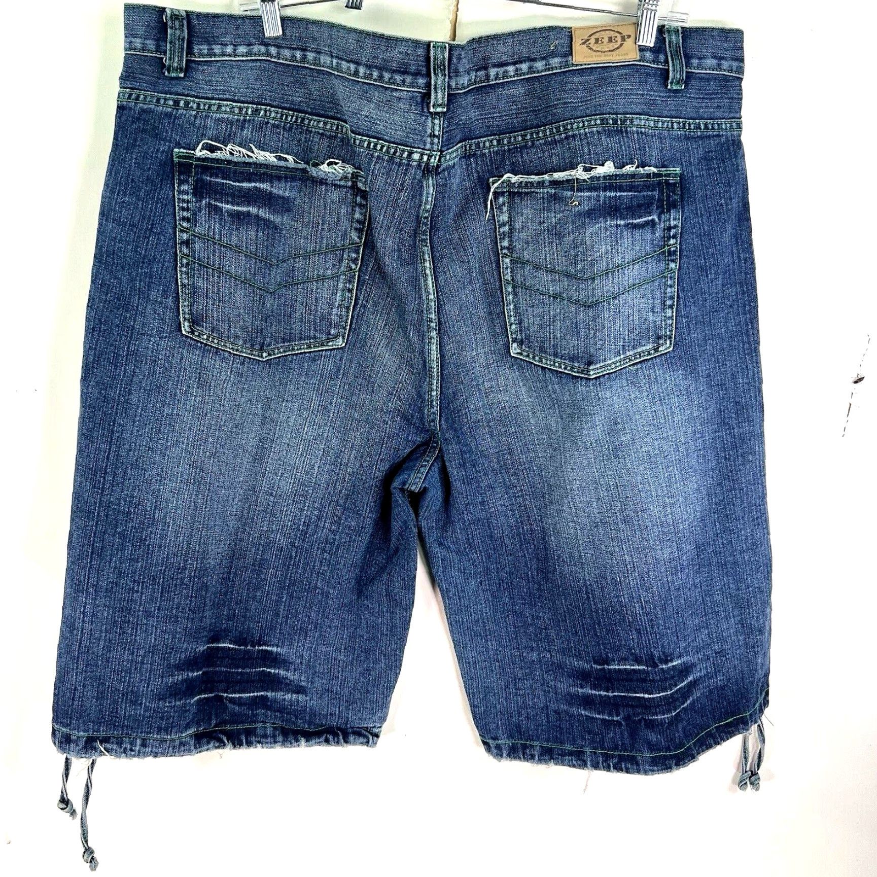 Denime VINTAGE ZEEP Denim Shorts Mens Size 50 Blue Bermuda 90s Grunge Size US 34 / EU 50 - 6 Thumbnail