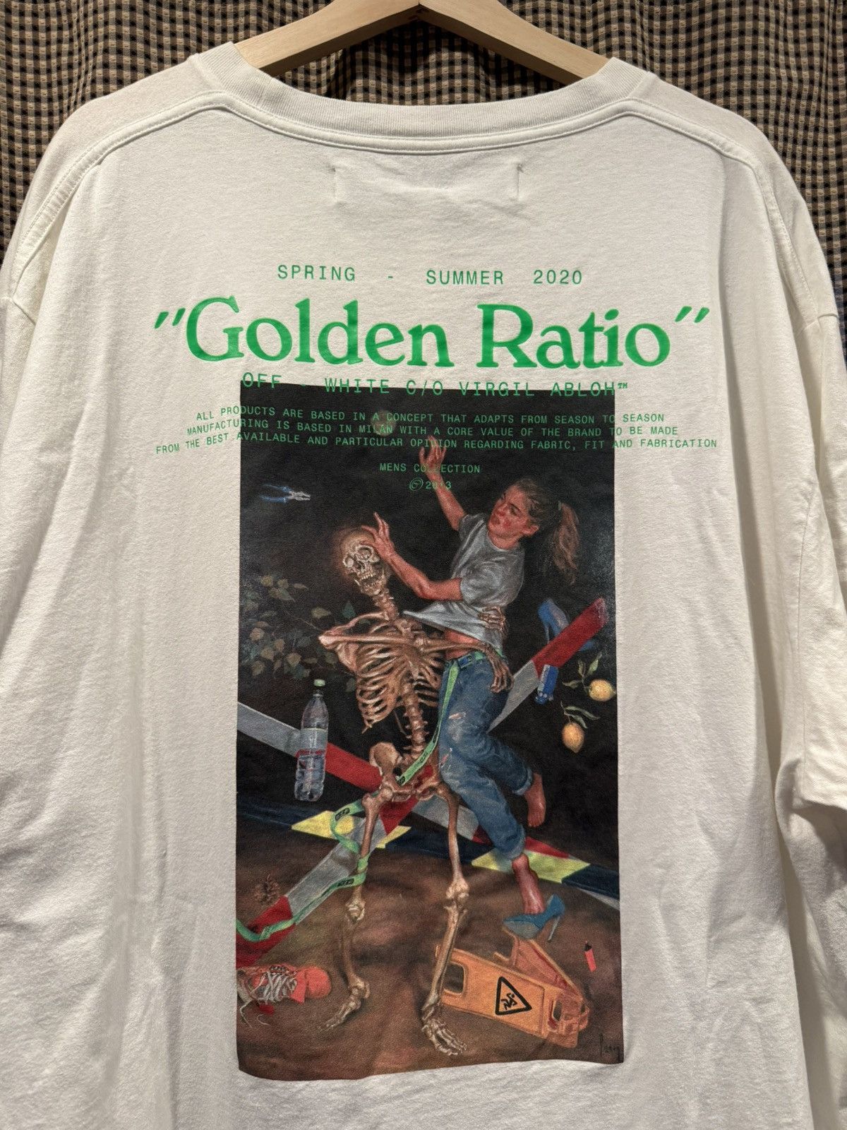 Off-White Off-White Golden Ratio Virgil White Tee Shirt XLarge Size US XL / EU 56 / 4 - 10 Thumbnail