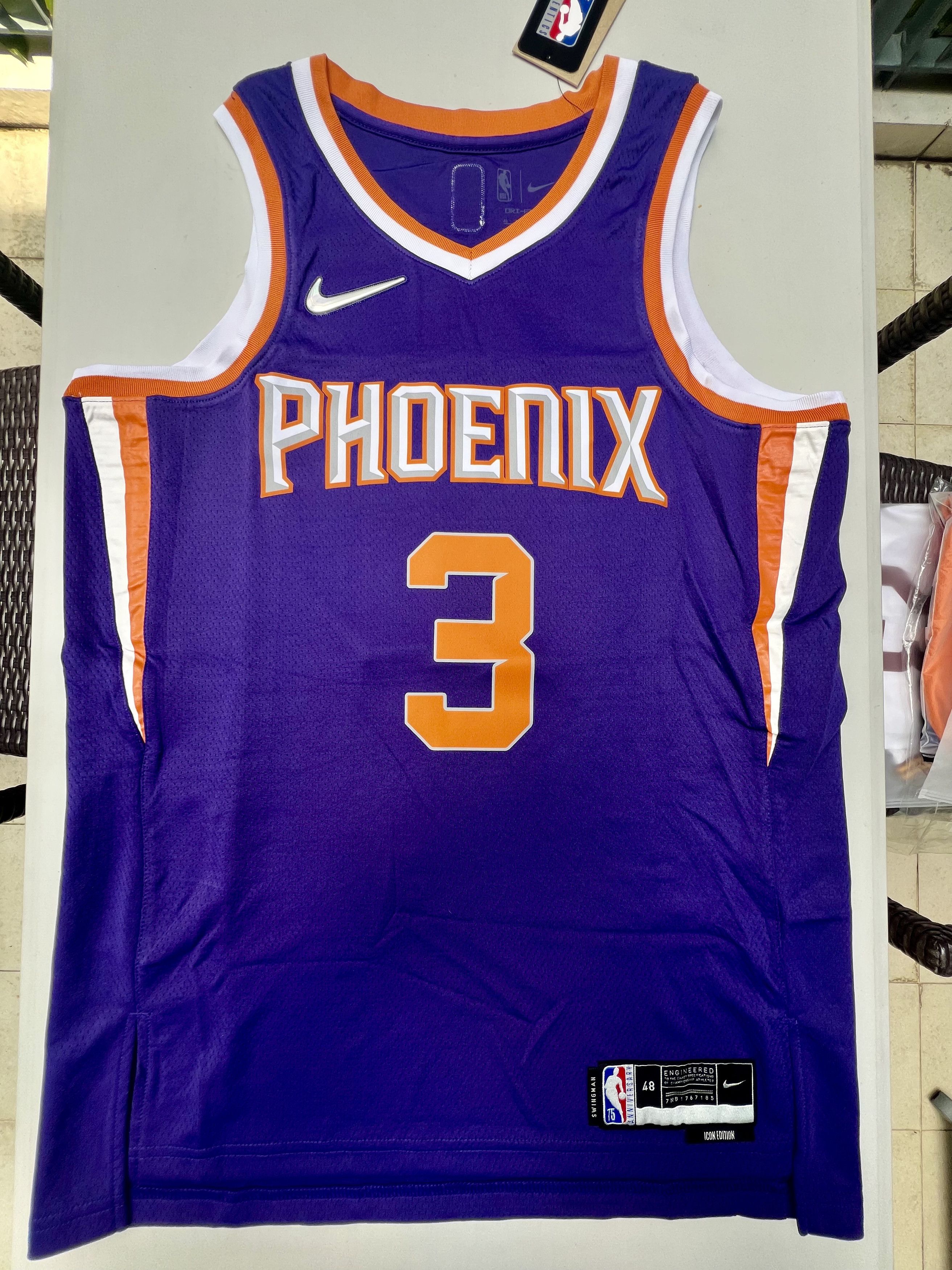 NBA × Nike Chris Paul Phoenix Suns 2021/2022 Icon Swingman Jersey Size US L / EU 52-54 / 3 - 1 Thumbnail