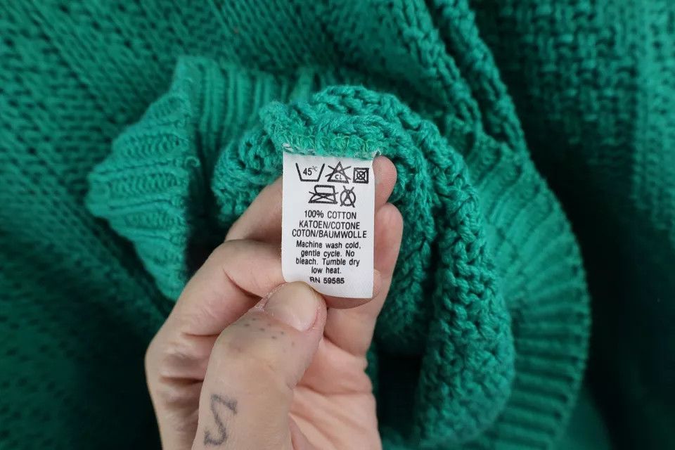 Vintage Vintage 90s Streetwear Textured Knit Crewneck Sweater USA Size US L / EU 52-54 / 3 - 7 Thumbnail