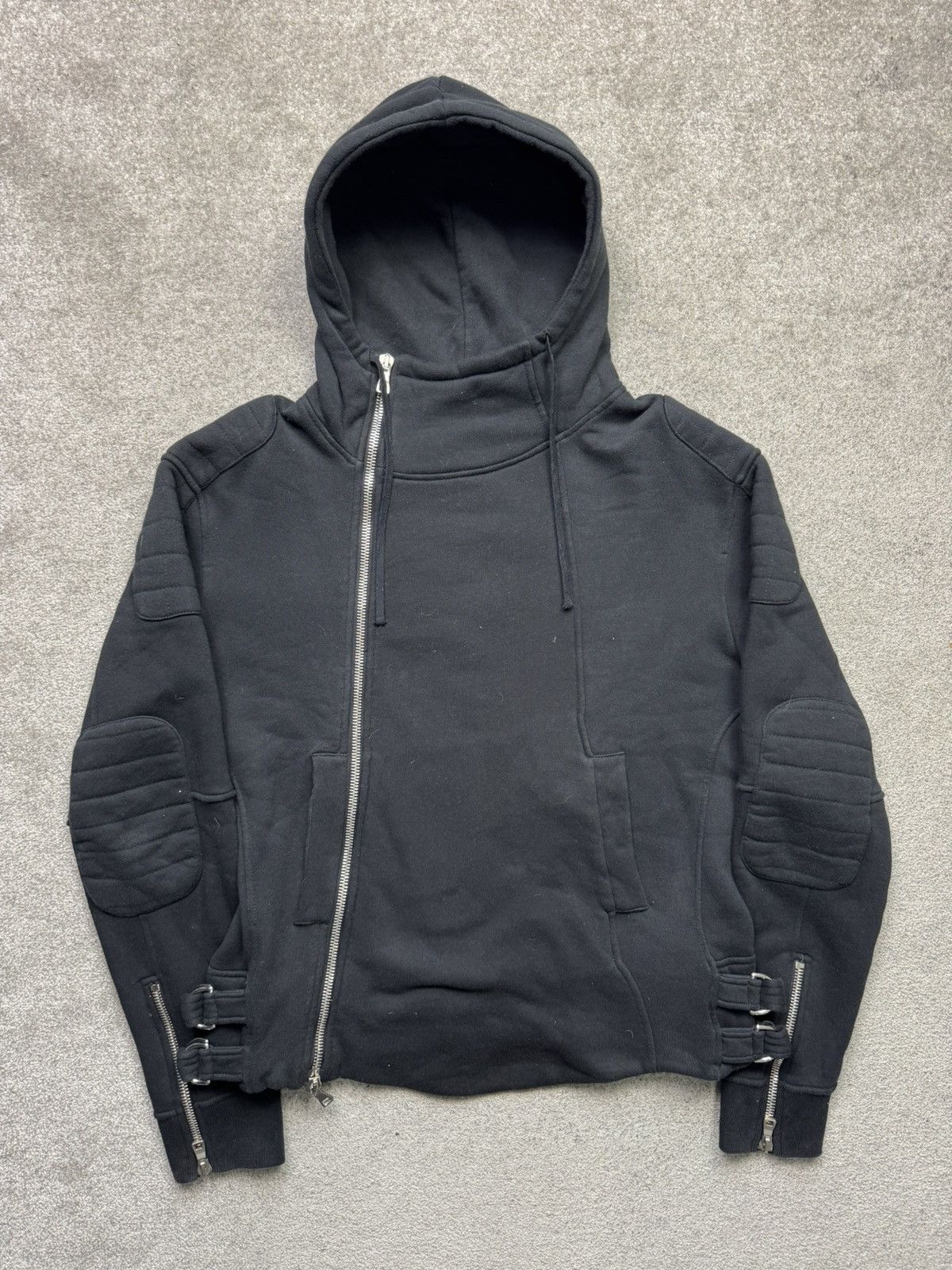Balmain Balmain Paris by decarnin aw2010 biker style hoodie Size US L / EU 52-54 / 3 - 1 Thumbnail