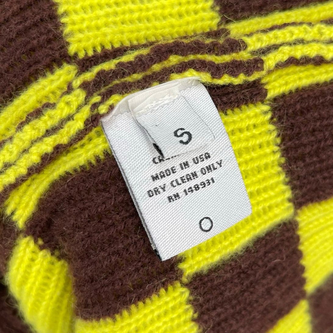 The Elder Statesman The Elder Statesman | Red & Yellow Checkered Cashmere Cardi Size S / US 4 / IT 40 - 13 Thumbnail