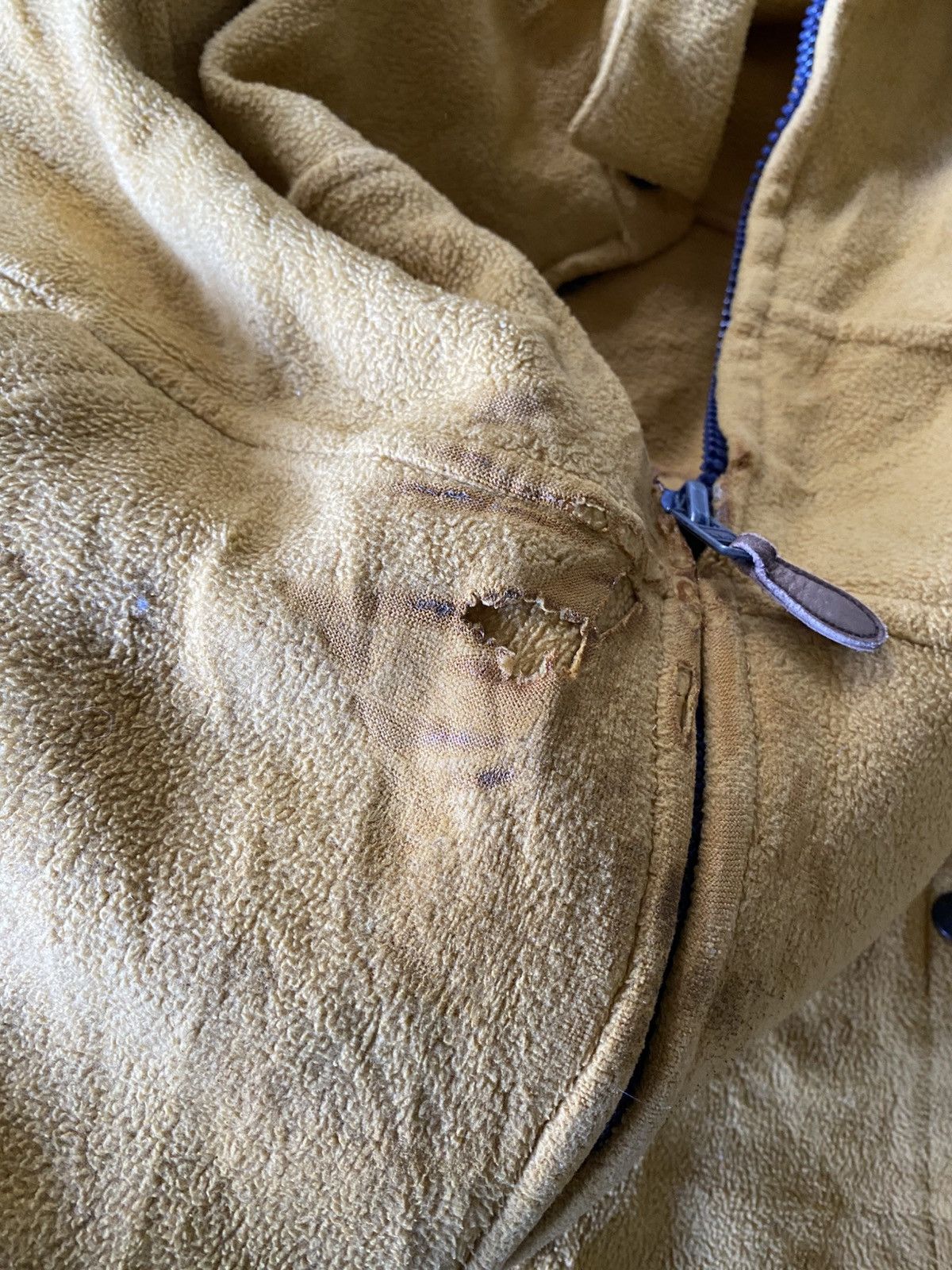 Polo Ralph Lauren VTG Mustard Polo Ralph Lauren Fleece Polartec faded Z4 Size US XL / EU 56 / 4 - 14 Thumbnail