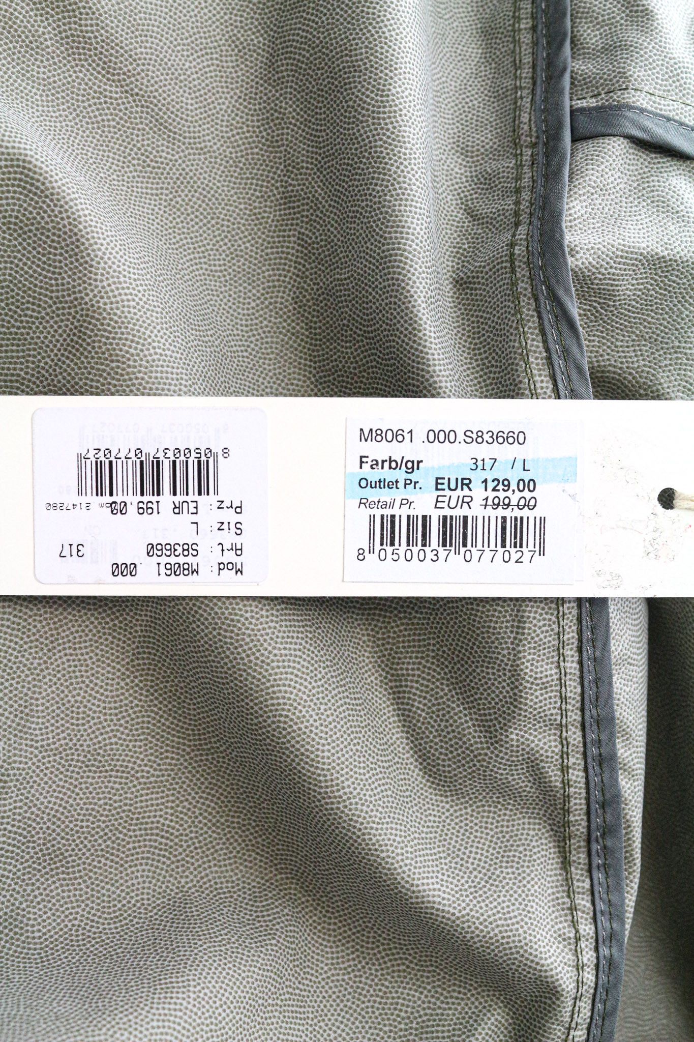 Replay L Green Hooded Windbreaker Jacket 74679 Size US L / EU 52-54 / 3 - 11 Thumbnail