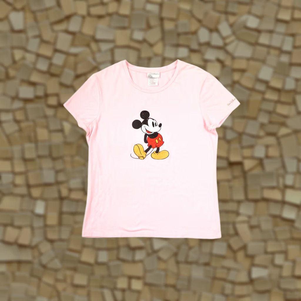 Disney Walt Disney World Big Mickey Vintage Womens Pink T-Shirt Tee Size M Size M / US 6-8 / IT 42-44 - 1 Thumbnail