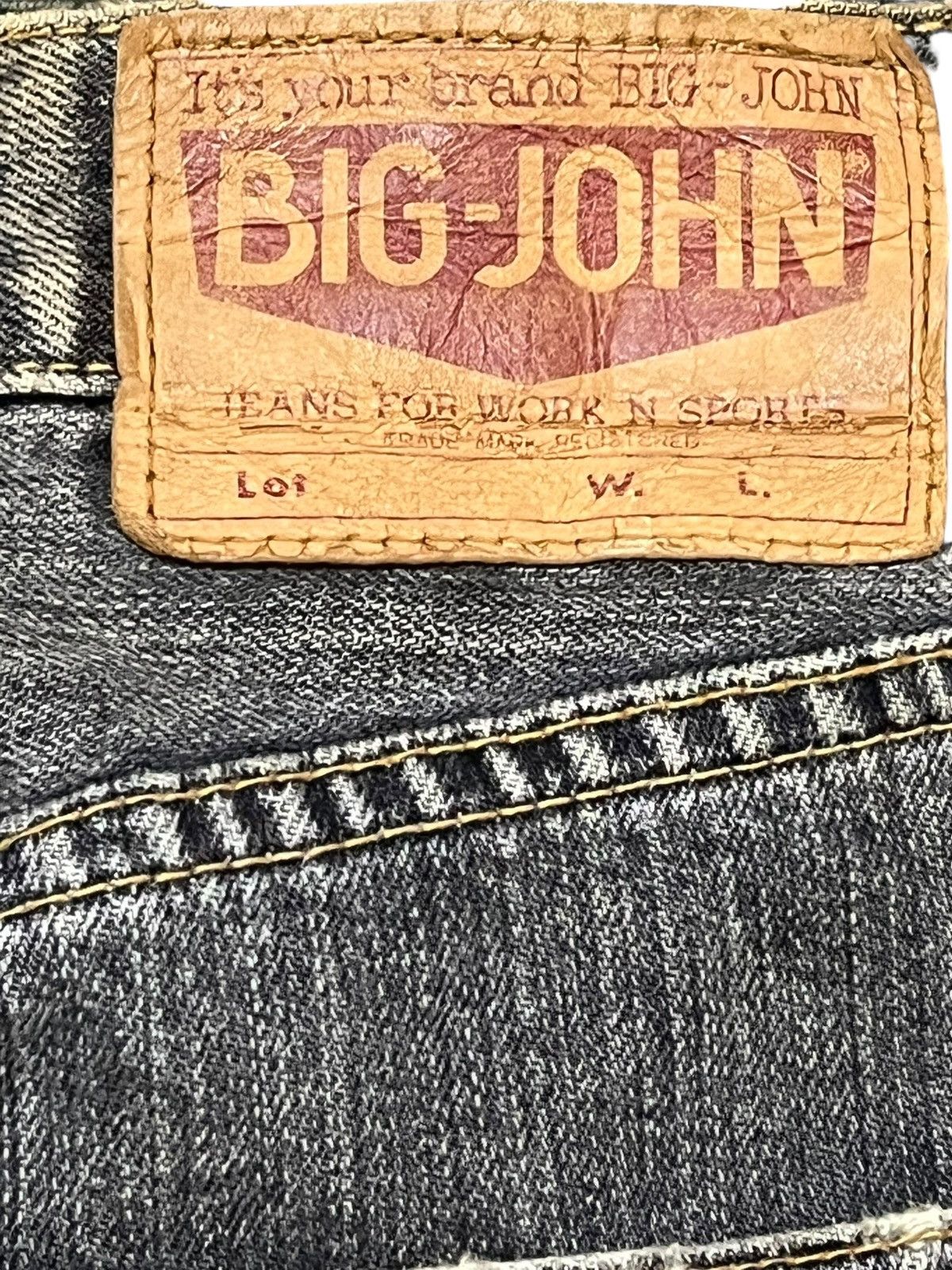 Big John Vintage Big John Big Washing Mudwash Distressed Denim Size US 30 / EU 46 - 7 Thumbnail
