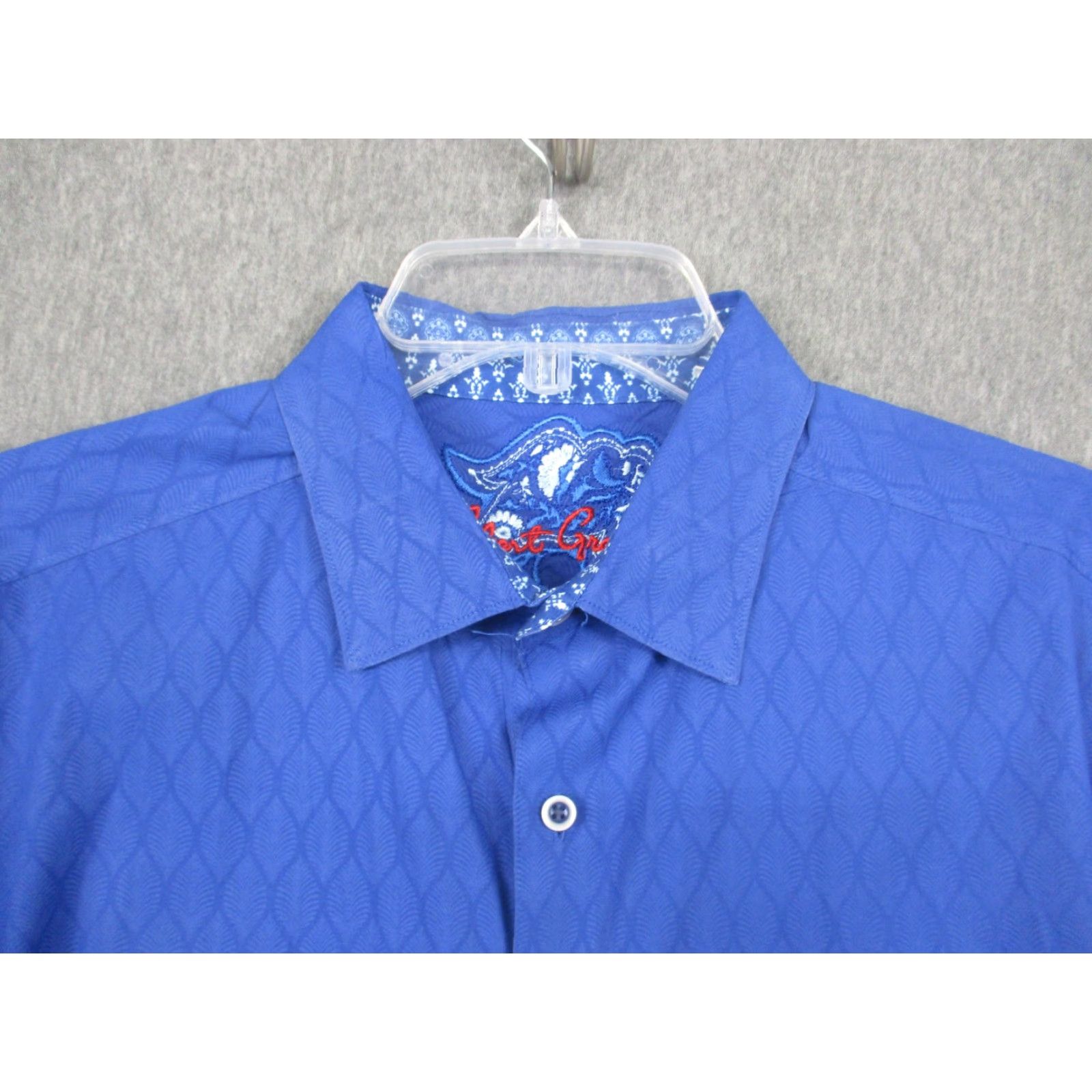 Robert Graham Robert Graham Shirt Mens Large Blue Classic Fit Paisley Contrast Cuff Button Up Size US L / EU 52-54 / 3 - 3 Thumbnail