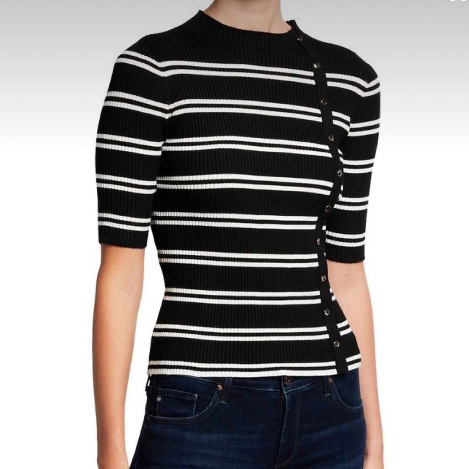 Laundry by Shelli Segal Laundry by Shelli Segel Ribbed Mock Neck Top Size Size S / US 4 / IT 40 - 1 Thumbnail