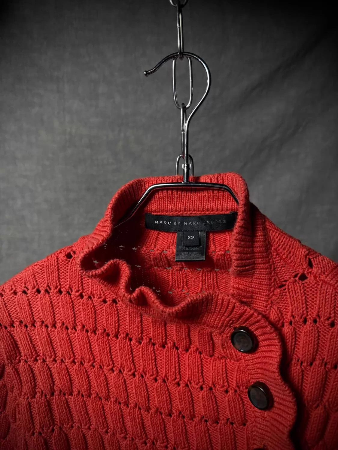 Marc Jacobs Marc by Marc Jacobs deconstructed wool knit sweater orange Size XS / US 0-2 / IT 36-38 - 4 Thumbnail