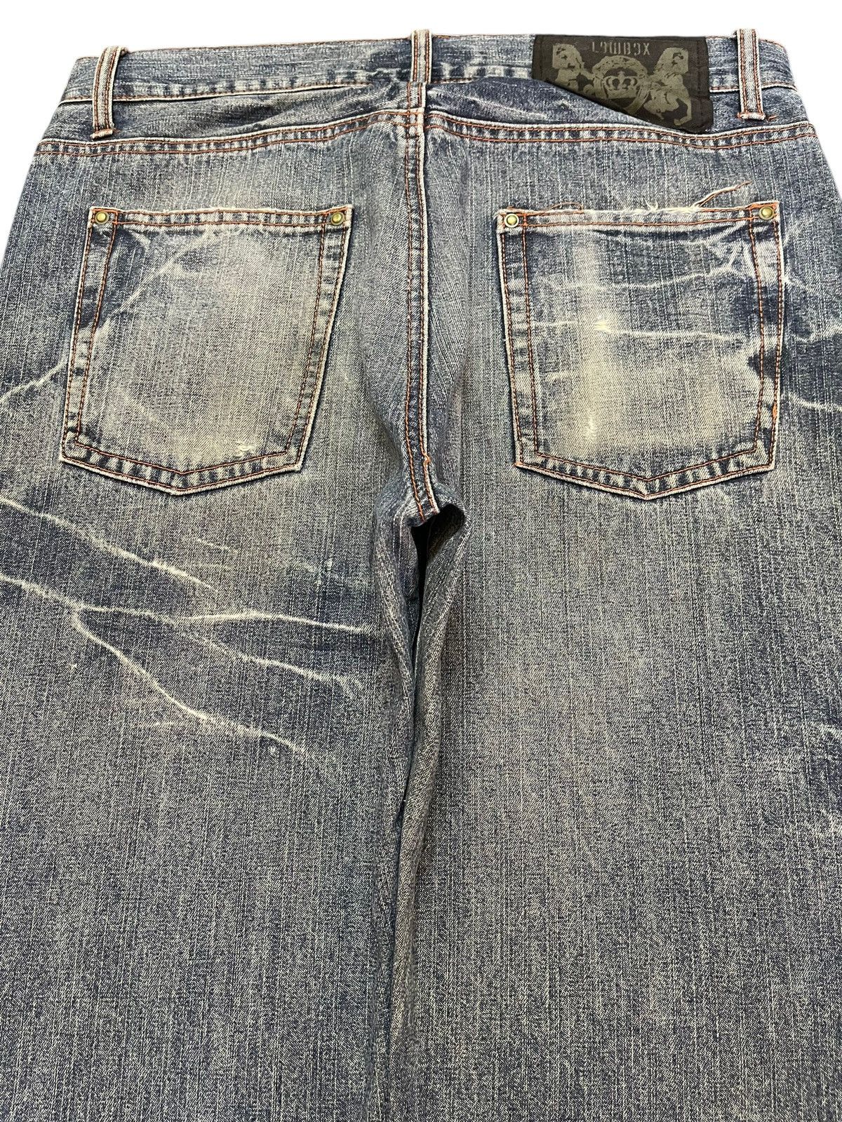 LOWBOX Vintage Lowbox Blue Faded Wash Style Loose Jeans Size US 31 - 5 Thumbnail