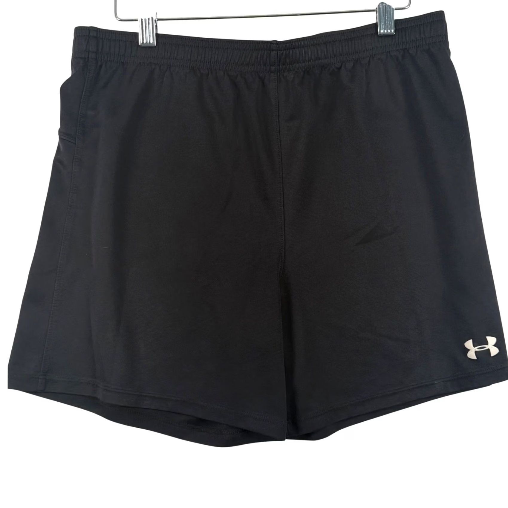 Under Armour Under Armour Mens Small Athletic Shorts Black Loose Fit HeatGear 5in Performance Size US 29 - 2 Thumbnail