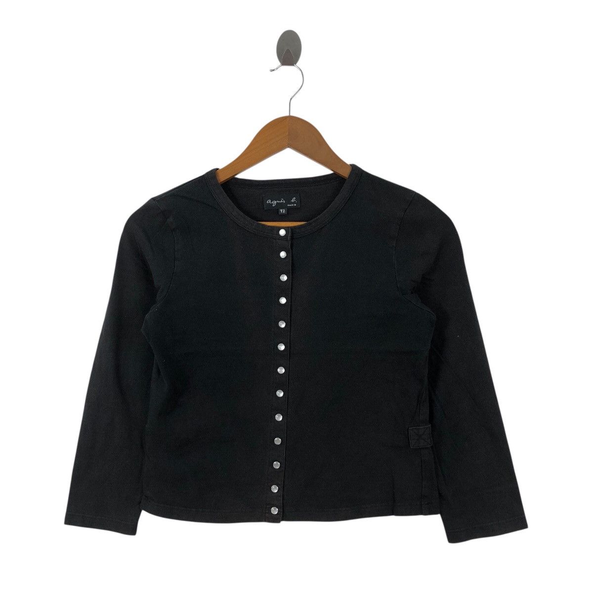 agnes b. AGNES B Snap Button Cardigan Women France Fashion Designer Size S / US 4 / IT 40 - 1 Thumbnail