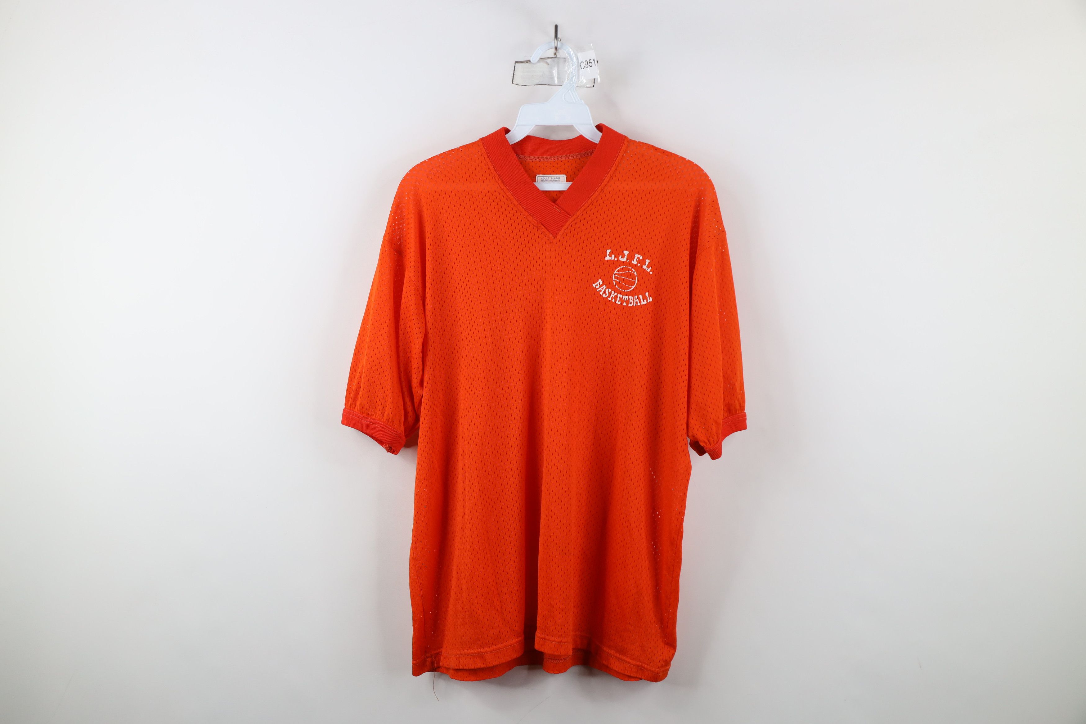 Vintage Vintage 70s Streetwear Mesh Short Sleeve Ringer T-Shirt USA Size US XL / EU 56 / 4 - 1 Thumbnail