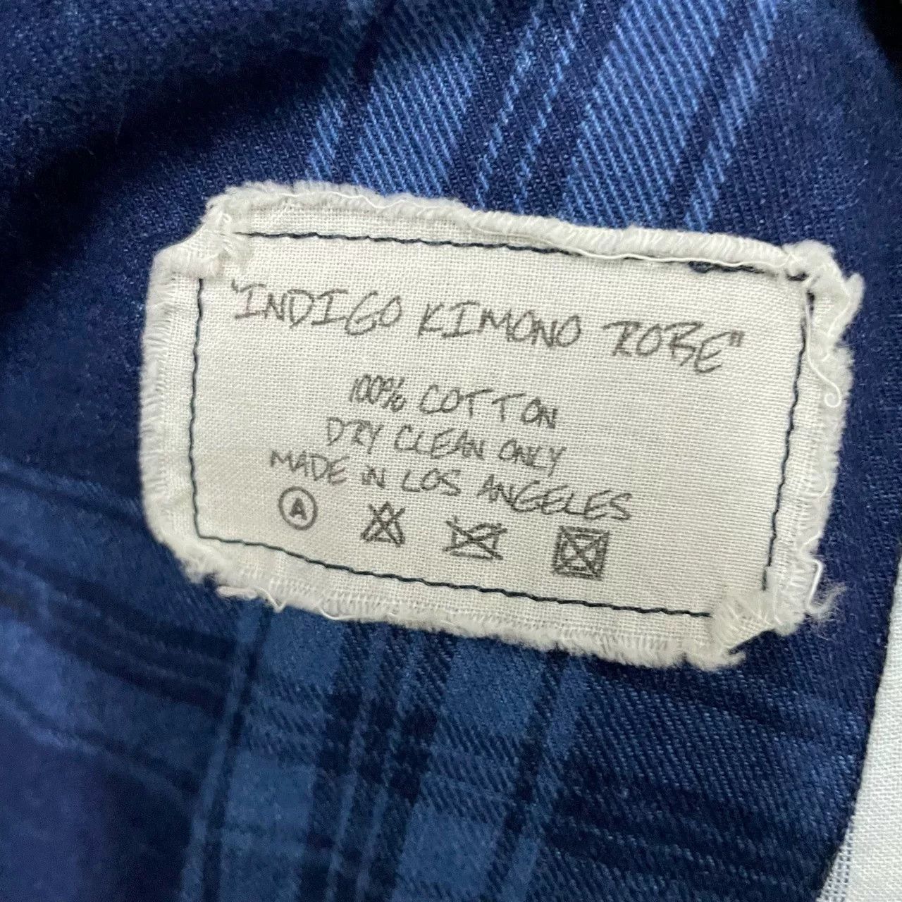 Greg Lauren Greg Lauren Indigo Dyed Patchwork Long Robe Size US L / EU 52-54 / 3 - 4 Thumbnail