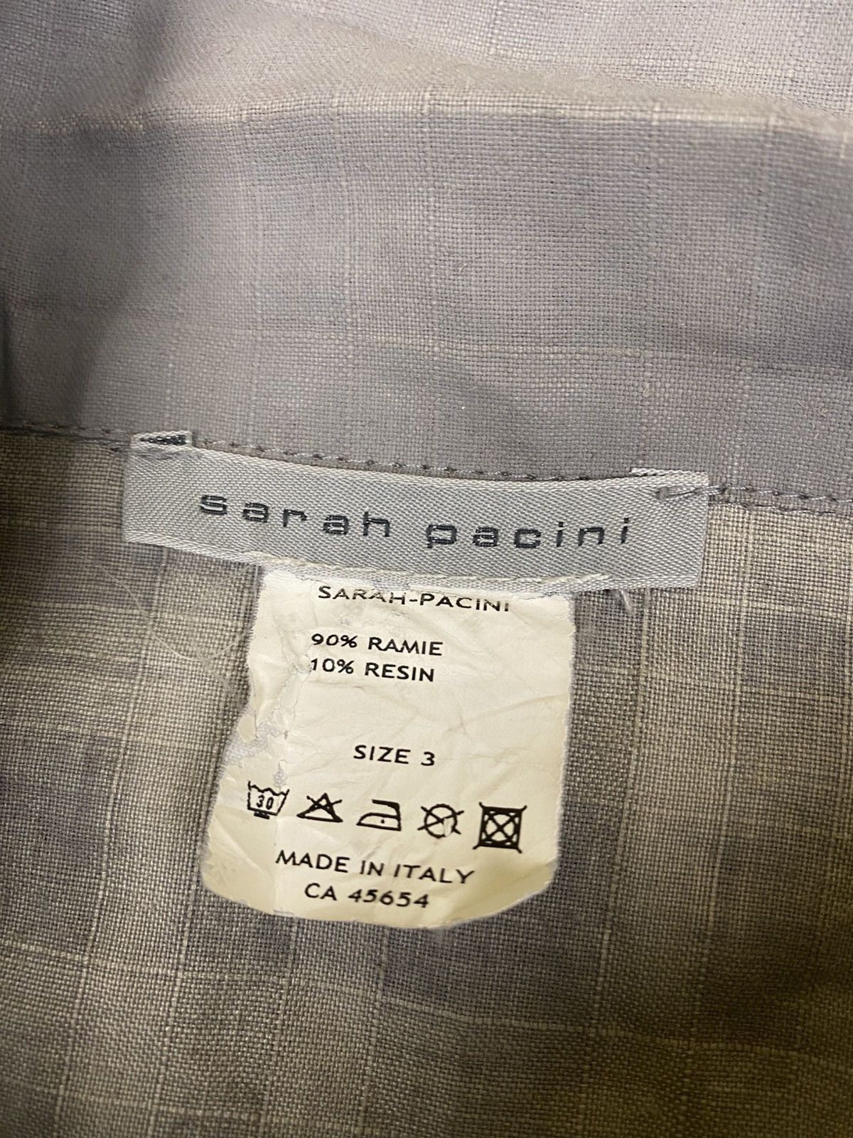 Sarah Pacini Sarah Pacini Ramie and Resin Light Jacket Size: 3 Size M / US 6-8 / IT 42-44 - 3 Thumbnail