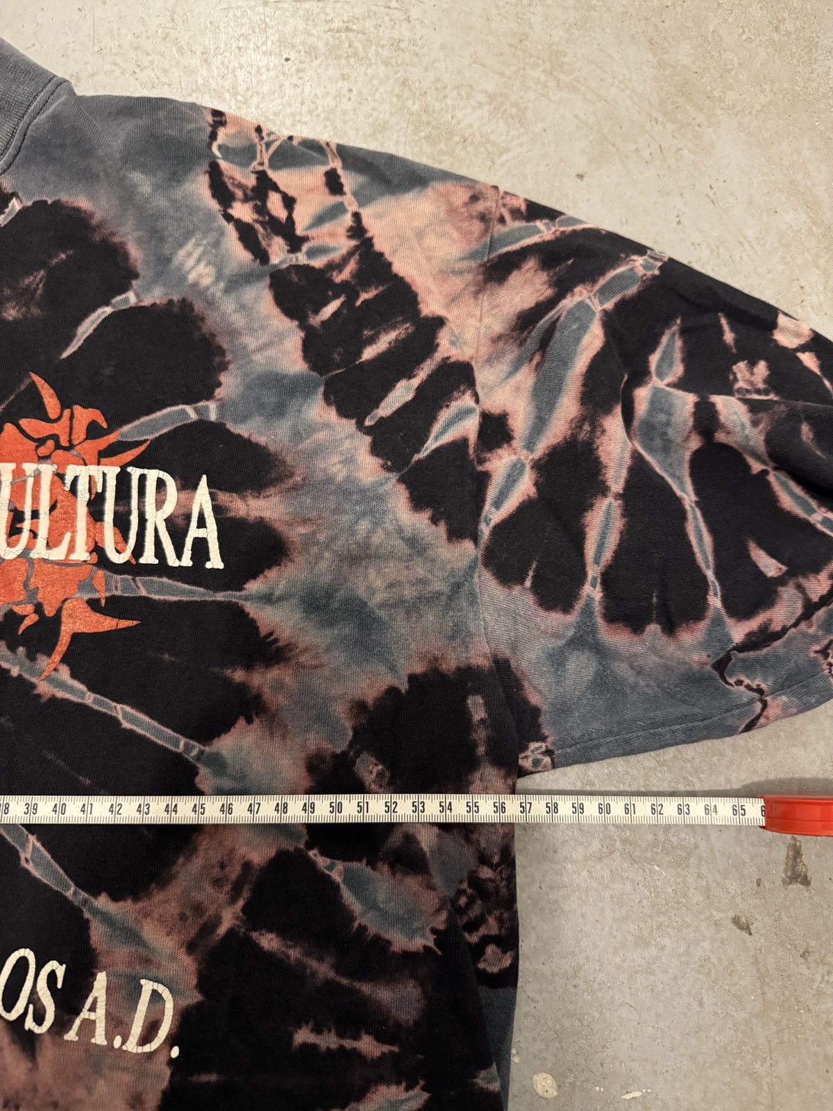 Band Tees × Vintage *RARE* SEPULTURA LONGSLEEVE CHAOS AD 90s VINTAGE TIE DYE Size US XL / EU 56 / 4 - 10 Thumbnail
