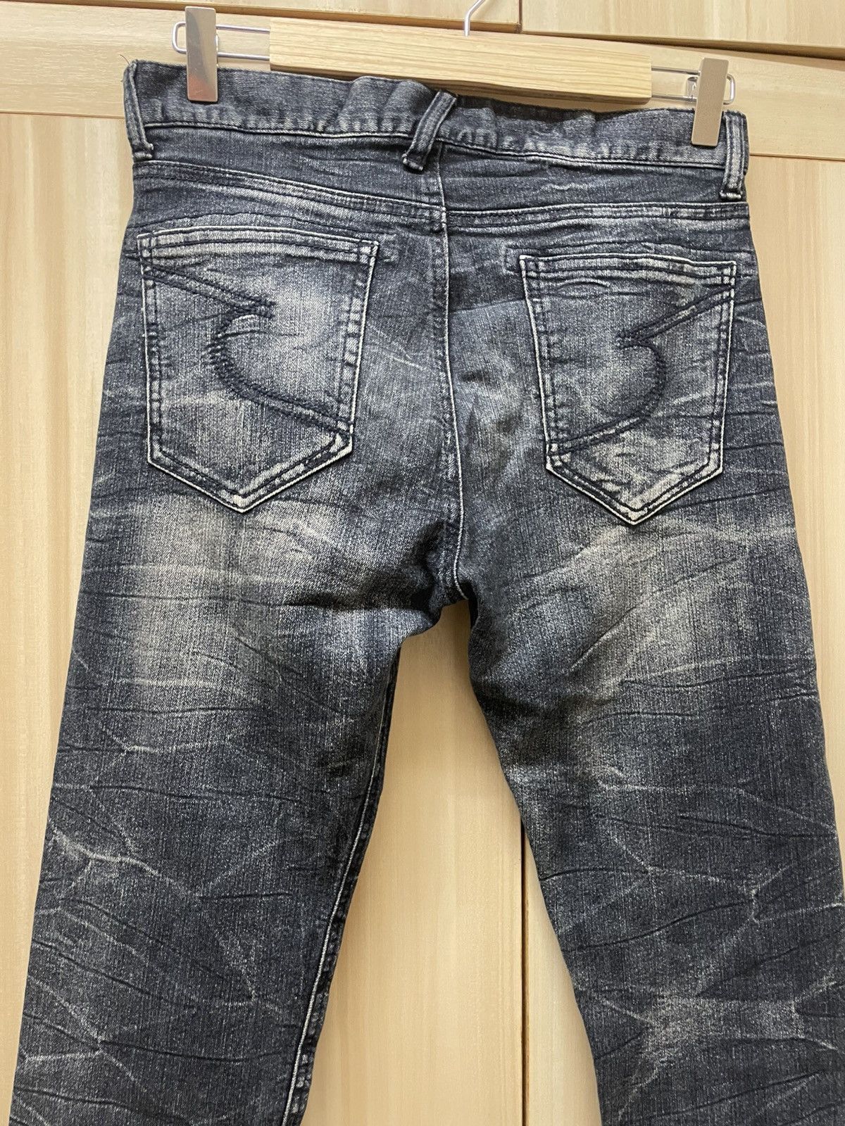 semanticdesign Semantic Design Crinkle Wash Stretchable Skinny Jeans Size US 29 - 5 Thumbnail