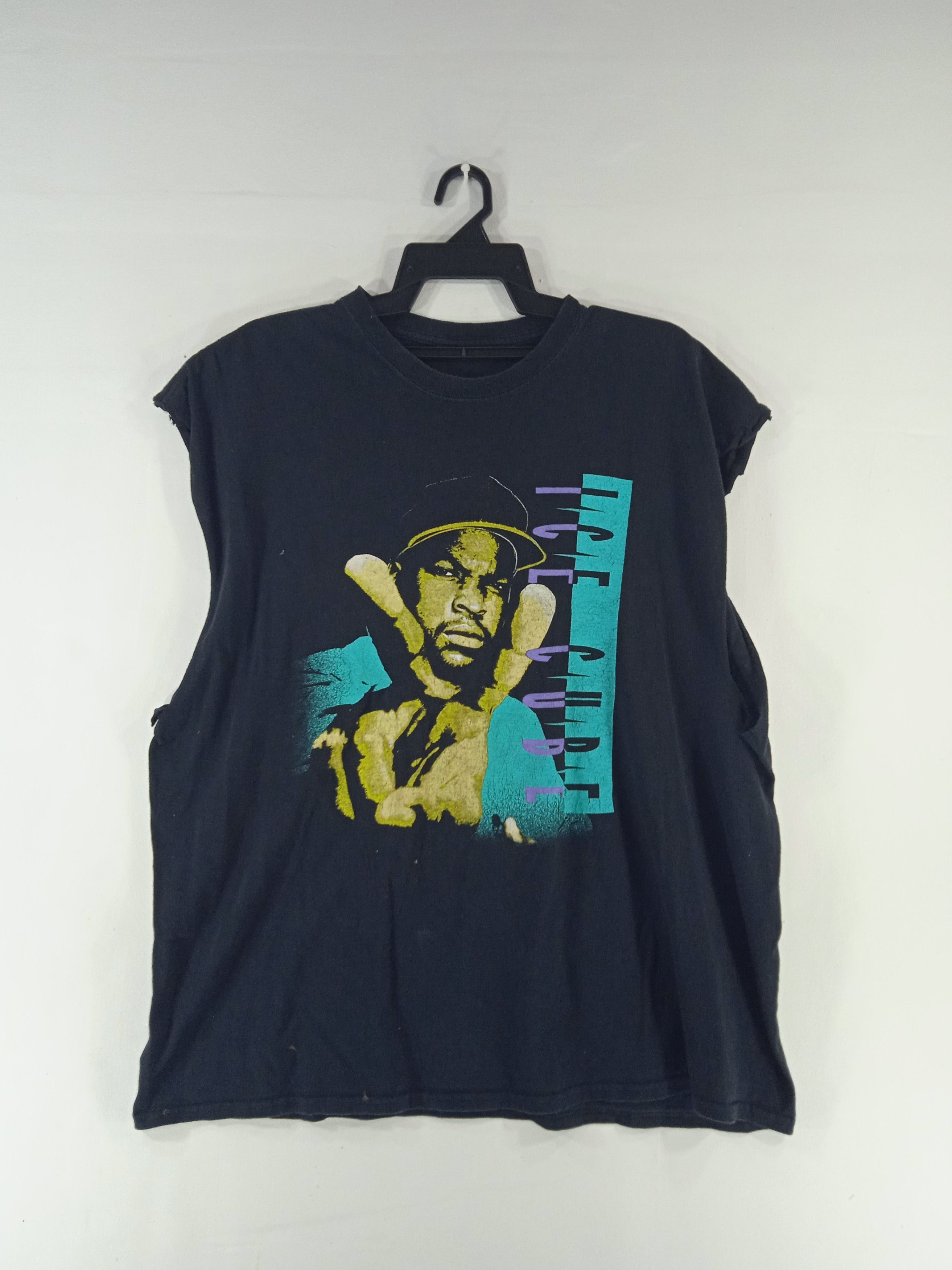 Band Tees × Rap Tees × Vintage Vintage Rap Tees Ice Cube Distressed Custom Y2k Size US XXL / EU 58 / 5 - 1 Thumbnail