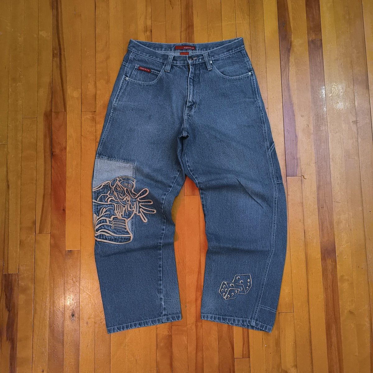 Vintage Exco Elite Embroidered Jeans Size US 32 / EU 48 - 1 Thumbnail