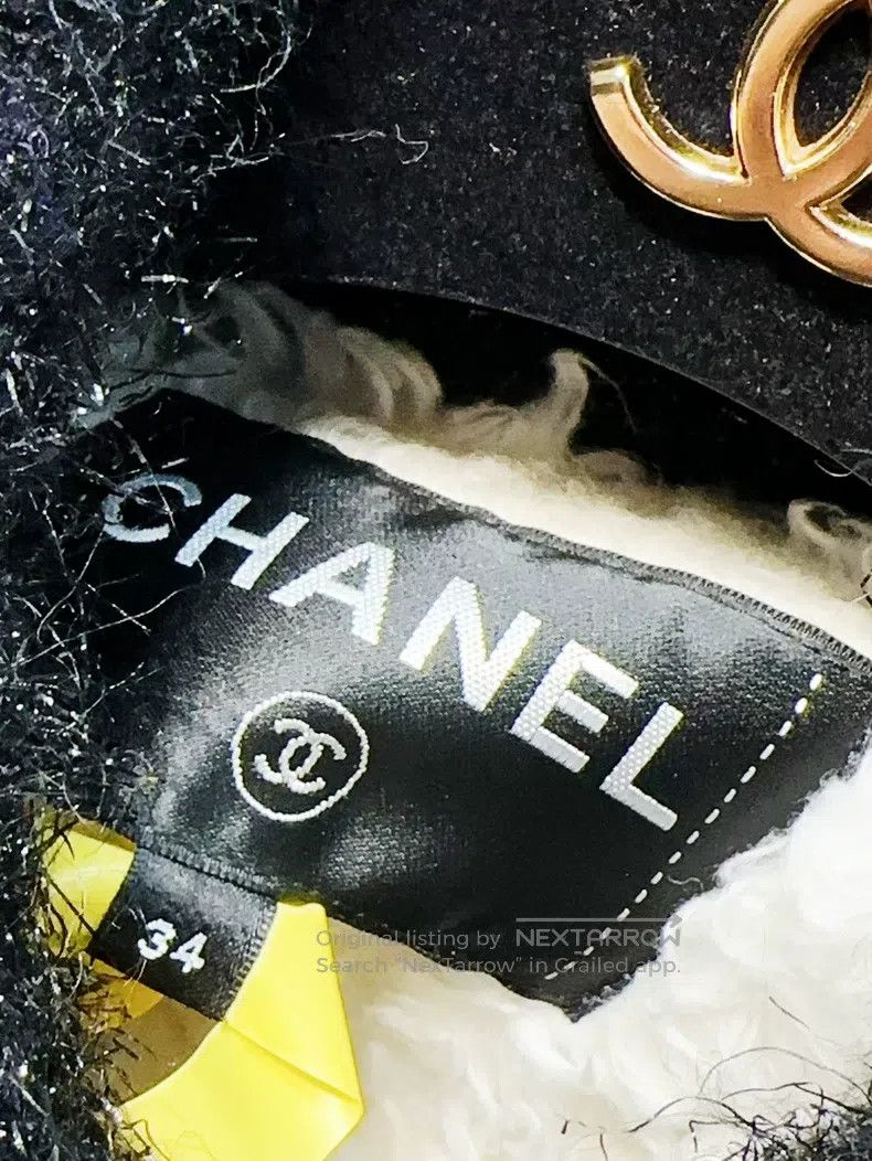 Chanel Chanel Chair series black and white colour block fine flas Size XXS / US 00 / IT 34 - 4 Thumbnail
