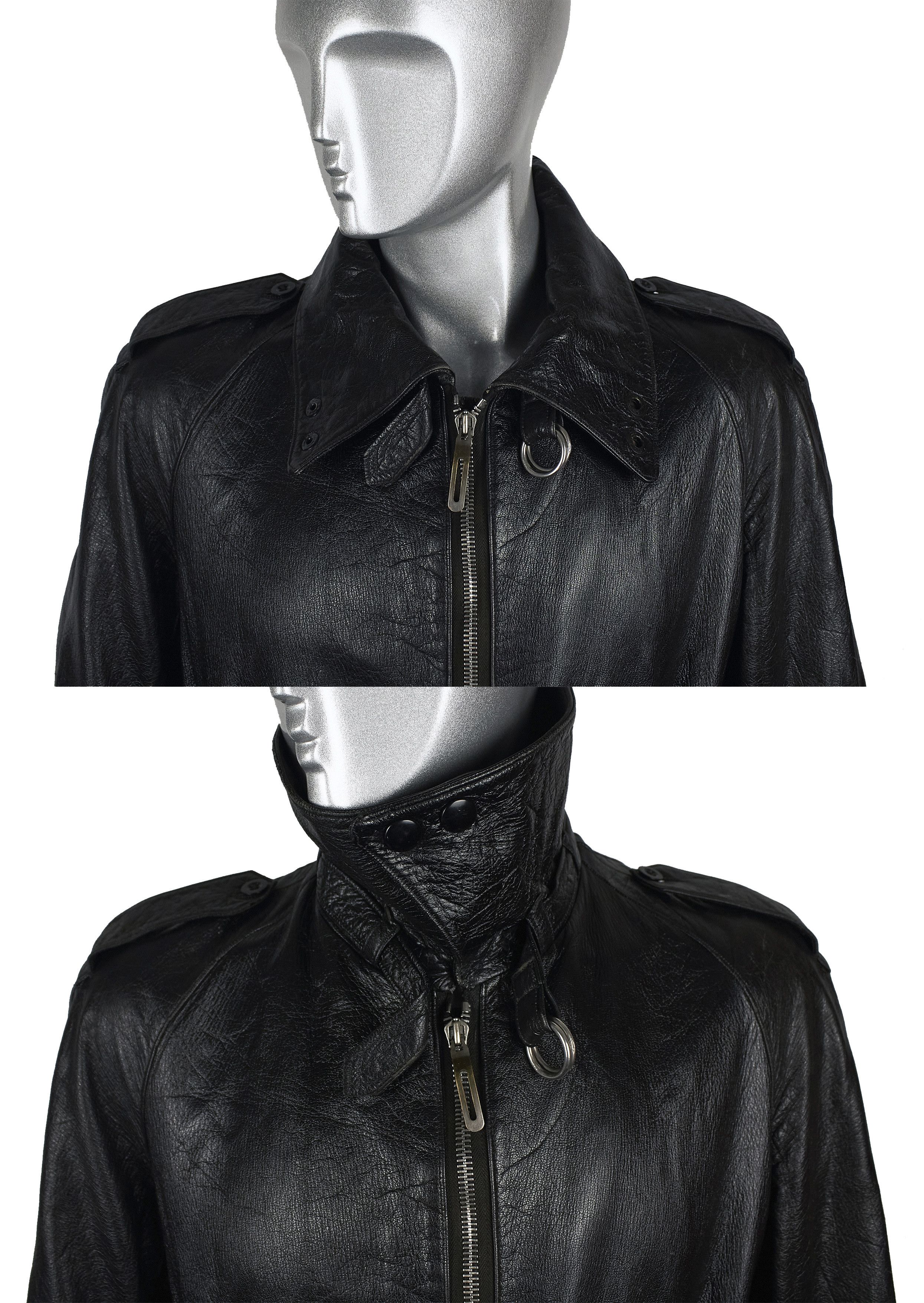 Vintage 1940's Golay Sports leather jumpsuit motorcycle overalls Size US M / EU 48-50 / 2 - 8 Thumbnail