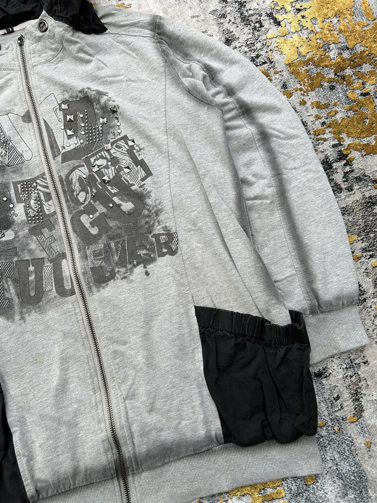 Hysteric Glamour STUDDED VERY NICE DESIGN ZIP HOODIE I6W9 LGB PUNK STYLE Size US L / EU 52-54 / 3 - 4 Thumbnail