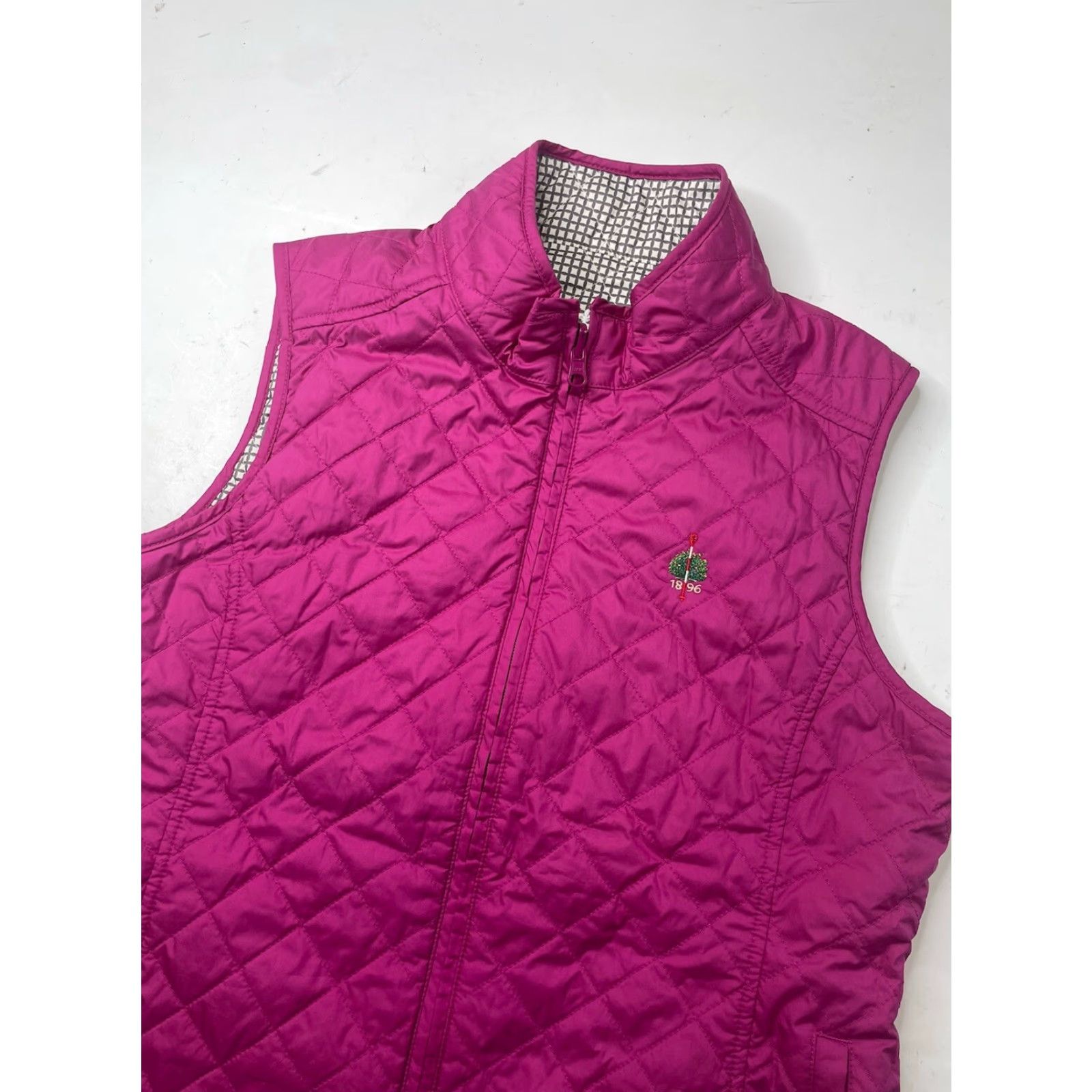 Peter Millar Peter Millar Vest Womens M Reversible Quilted Plaid Golf Merion GC Pink Quilted Warmth Size M / US 6-8 / IT 42-44 - 4 Thumbnail