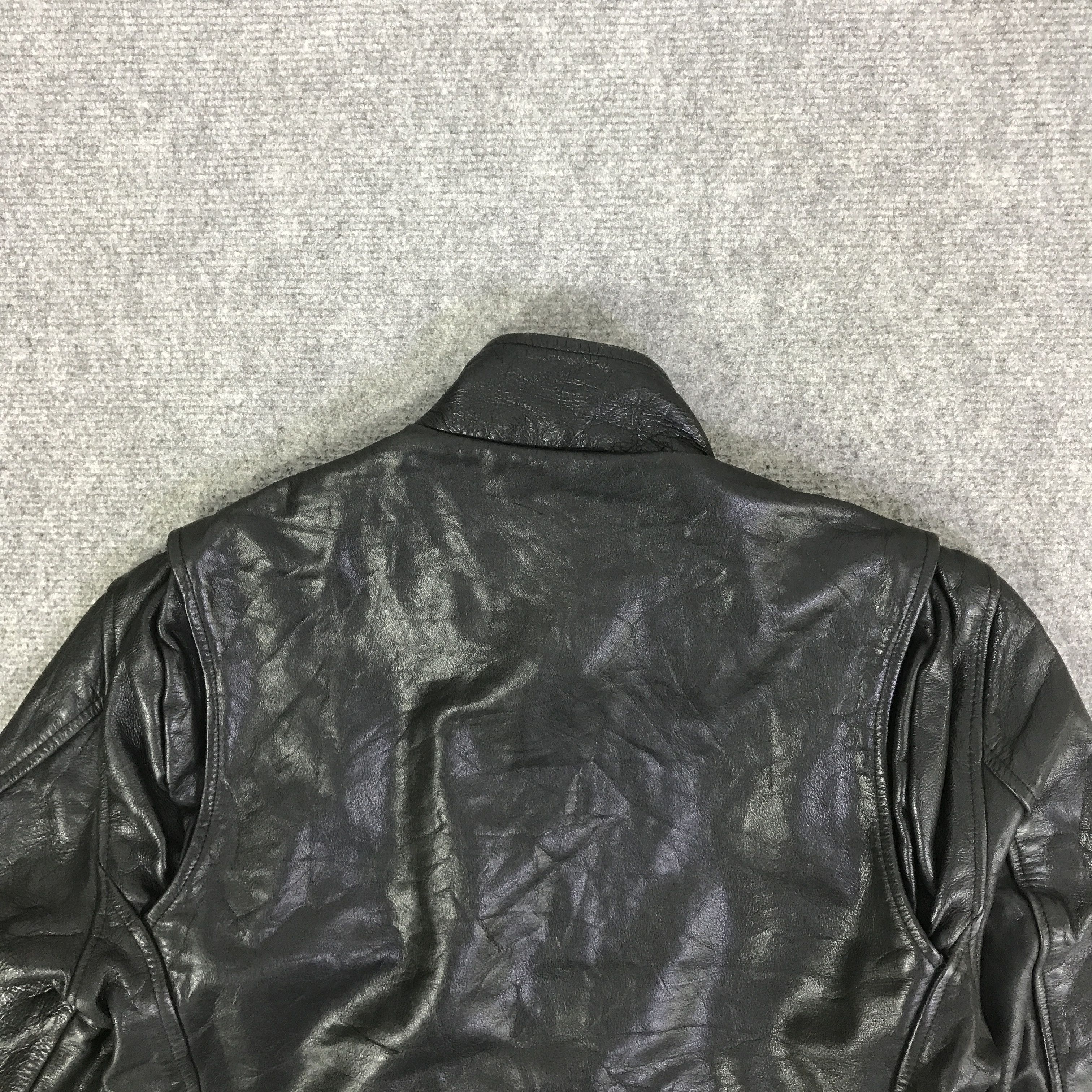The Duffer of St.George THE DUFFER OF ST.GEORGE BIKER LEATHER JACKET K80B12 Size US M / EU 48-50 / 2 - 4 Thumbnail