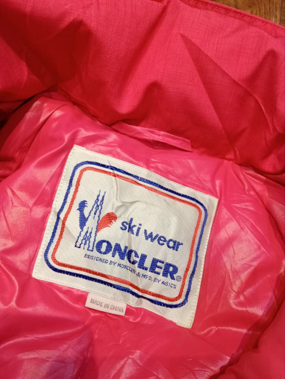 Moncler VINTAGE MONCLER X ASICS SKI DOWN JACKET - DARK PINK Size US M / EU 48-50 / 2 - 14 Thumbnail
