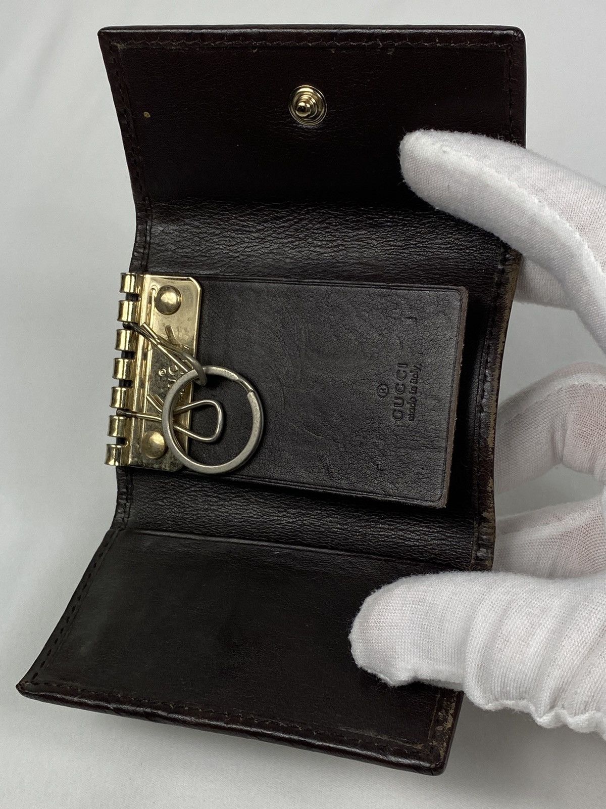 Gucci Gucci GG Guccissima leather key holder Size ONE SIZE - 3 Thumbnail