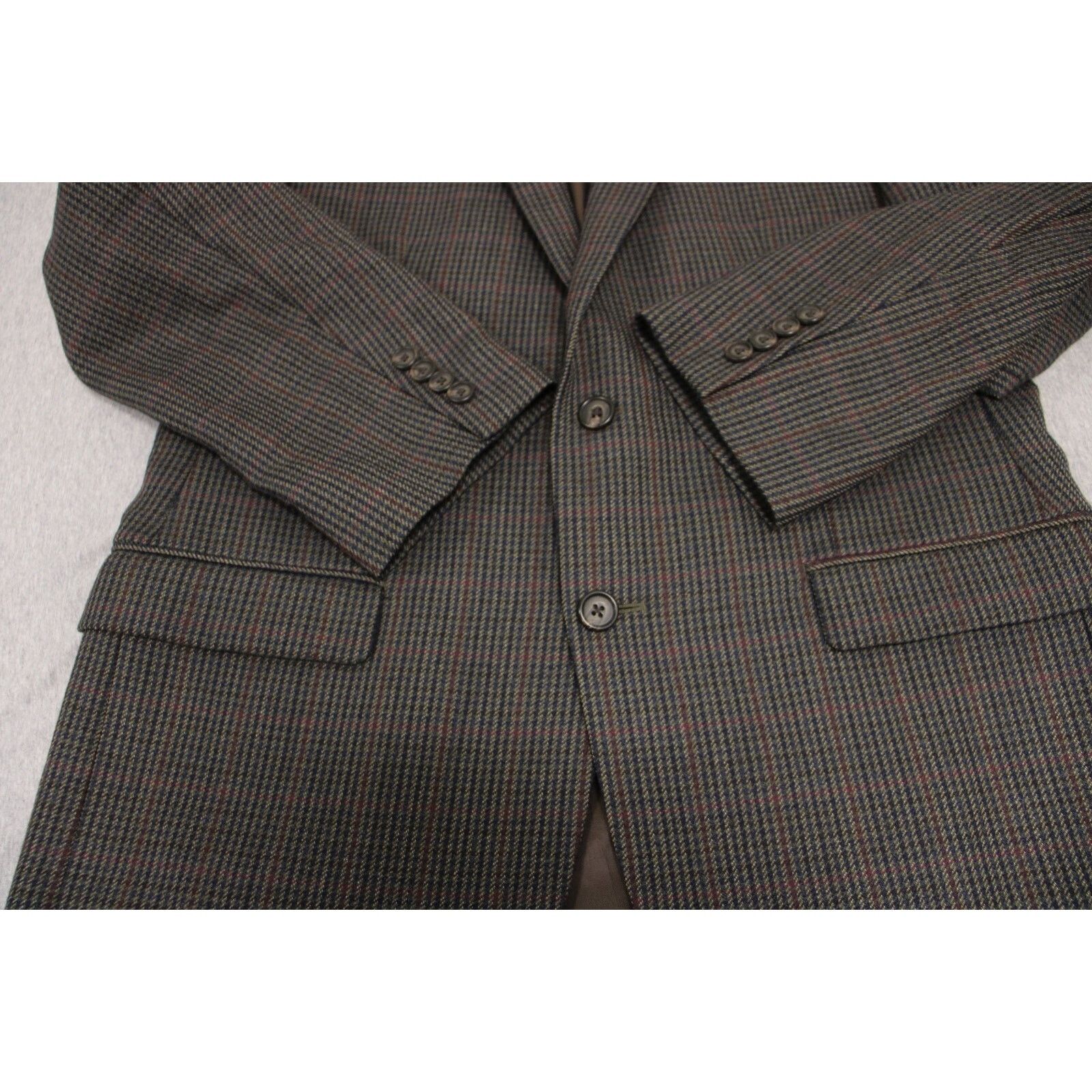 Lauren Ralph Lauren Lauren Ralph Lauren Blazer Mens 40R Gray Houndstooth Size 40R - 9 Thumbnail