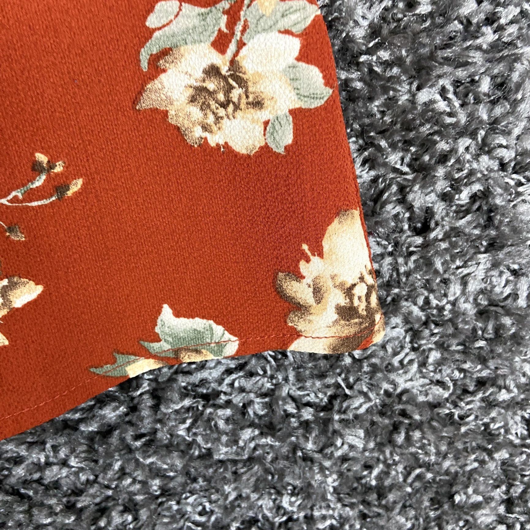 Vintage VINTAGE Perch by Blu Pepper Floral Blouse Off Shoulder Women's 2XL Orange Short Sleeve Plus Size XXL / US 16-18 / IT 52-54 - 2 Thumbnail