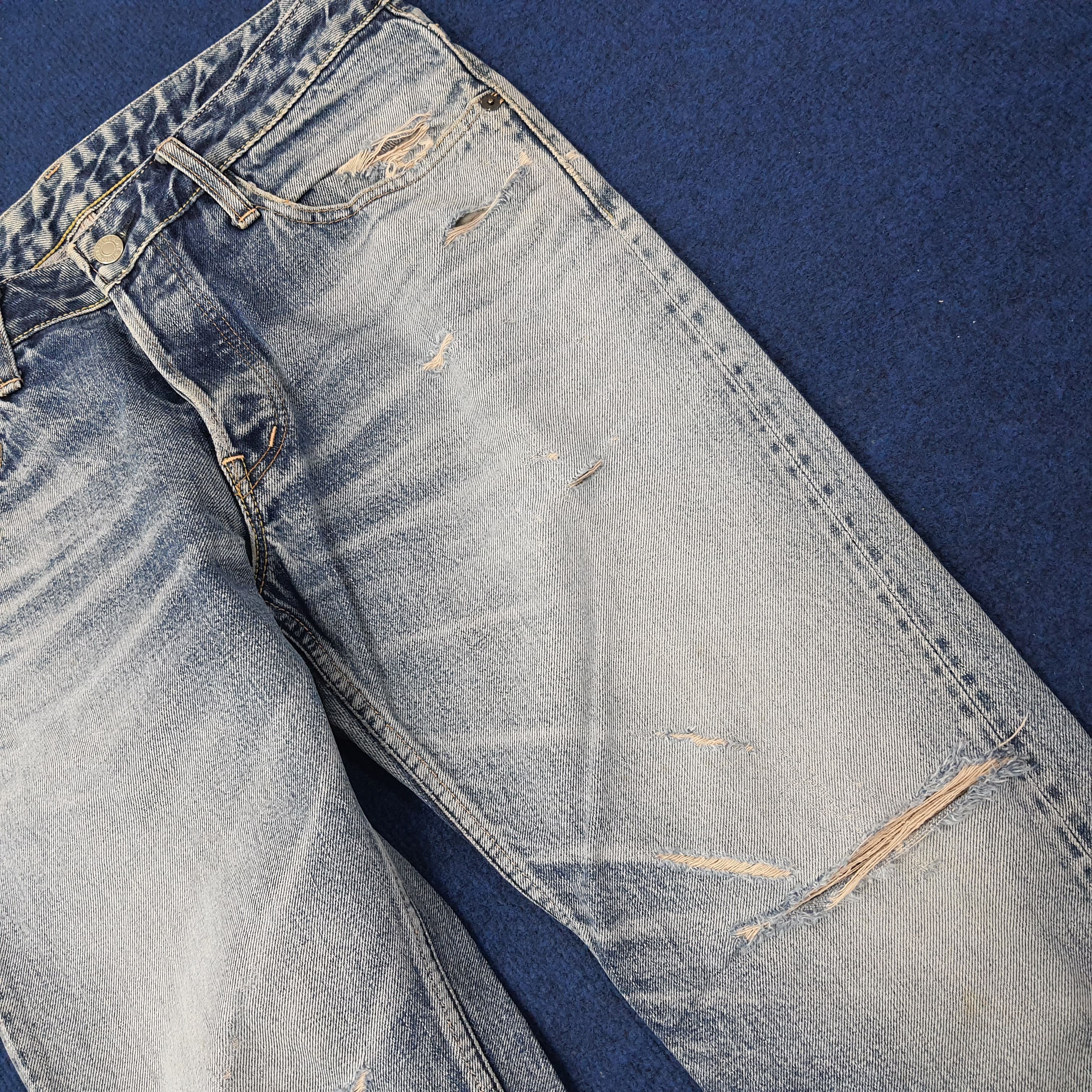 HOLLYWOOD RANCH MARKET Vintage HRM Hollywood Ranch Market Distressed Jeans C244N29 Size US 32 / EU 48 - 17 Thumbnail