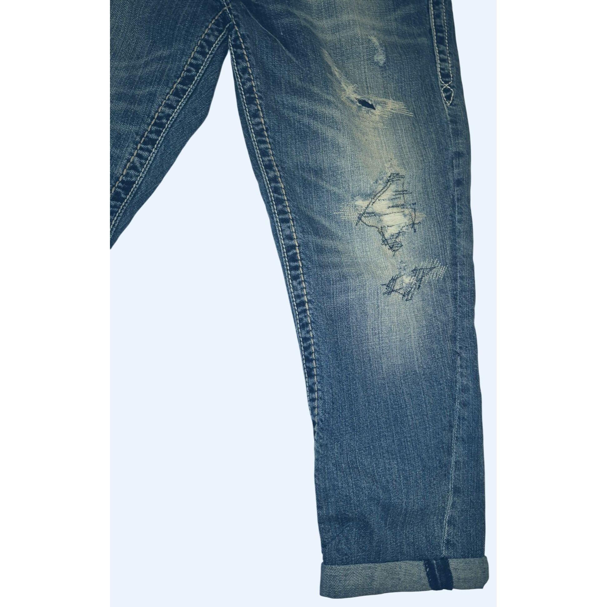 Rock Revival Rock Revival Distressed Relaxed Fit Jeans Size 10 Medium Was Size 32" / US 10 / IT 46 - 3 Thumbnail