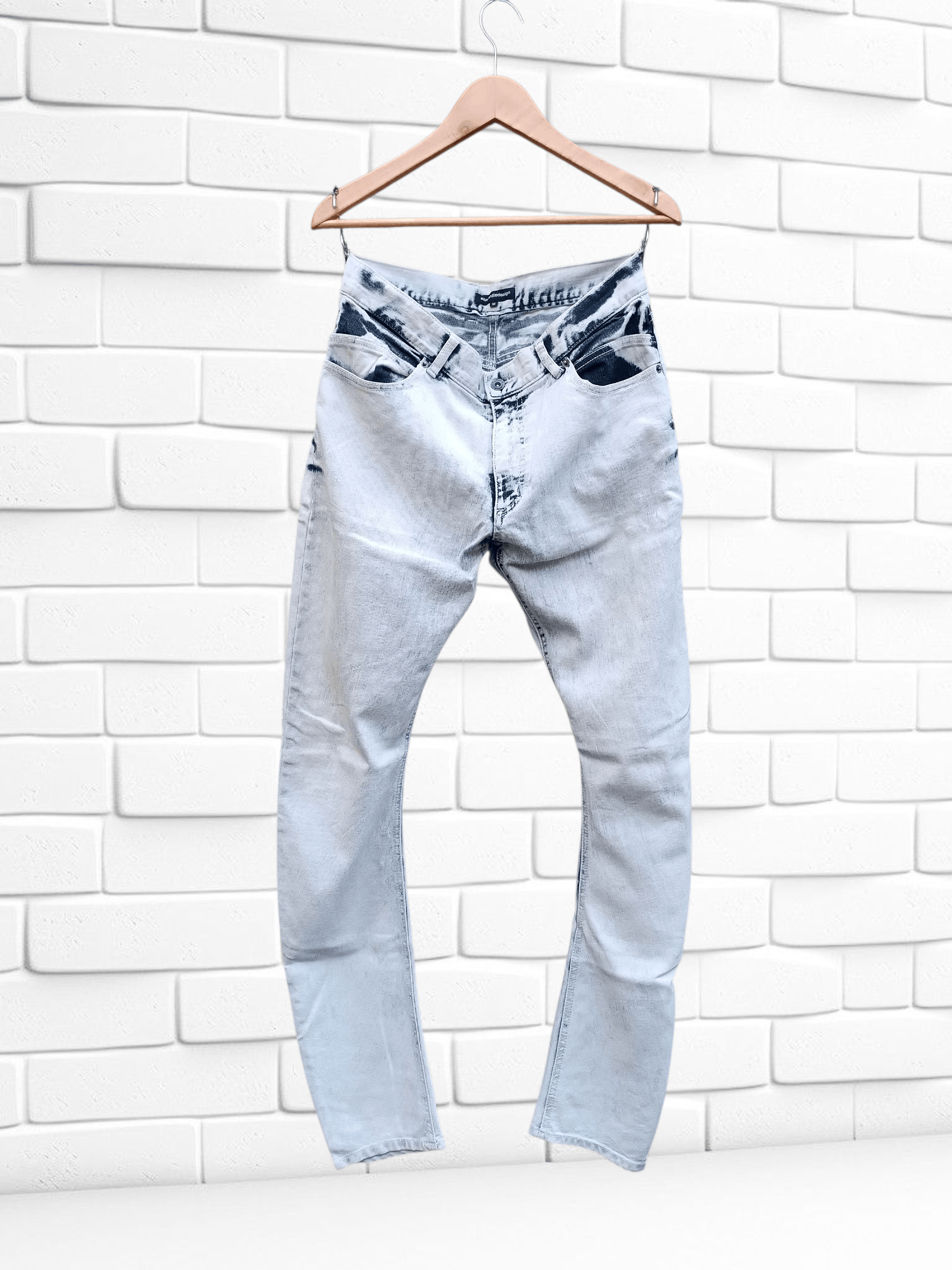 semanticdesign Vintage Sematic Design Slim Fit Curve Stretch Banana Pant Size US 31 - 1 Thumbnail
