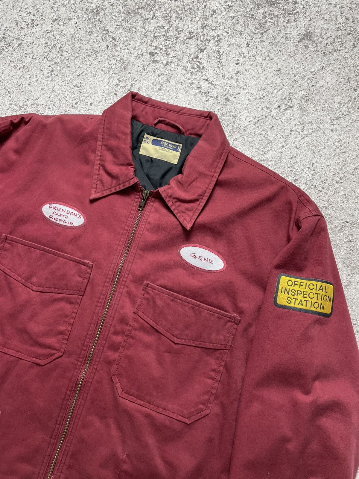 Vintage Vintage 90s Double Pocket Mechanic Work Jacket Size US L / EU 52-54 / 3 - 3 Thumbnail