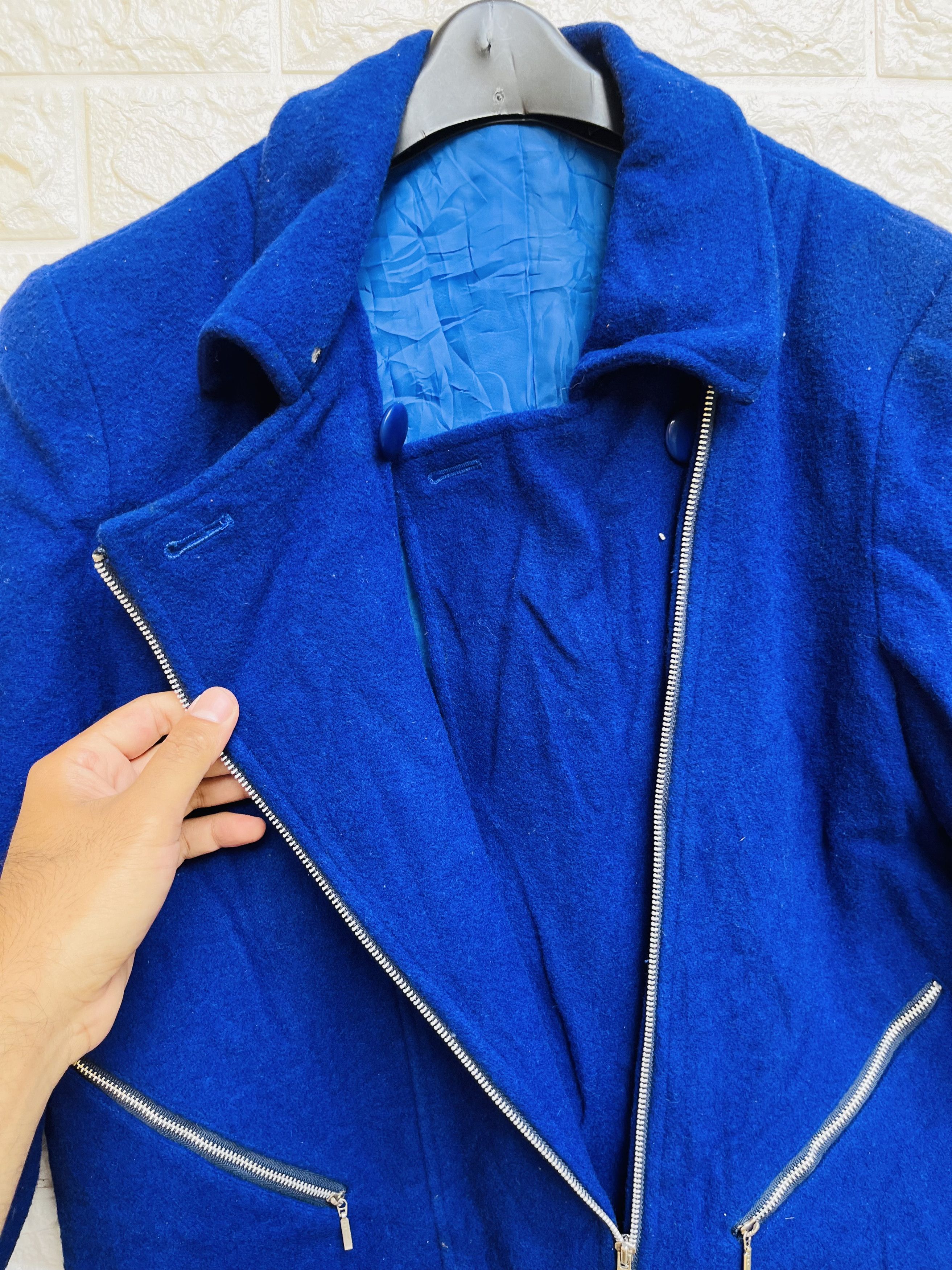 Japanese Brand × Vintage Vintage Blue Designer Fashion Style Jacket Size L / US 10 / IT 46 - 6 Thumbnail